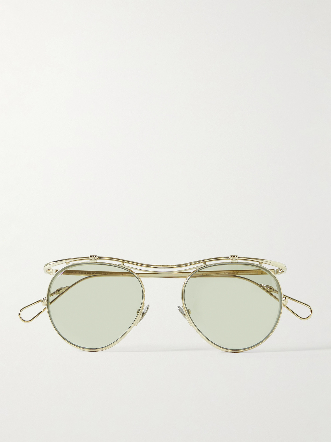 Ahlem Beck Aviator-style Gold-tone Sunglasses