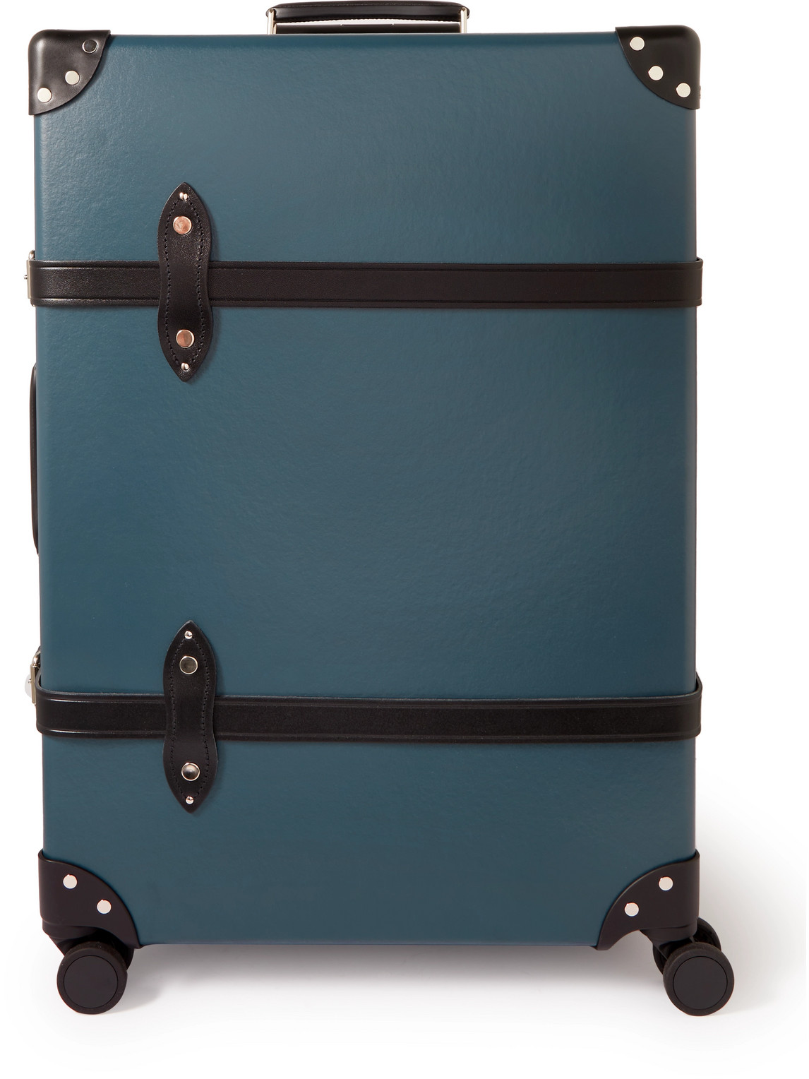 Globe-trotter Dr. No Large Check-in Leather-trimmed Trolley Case In Blue