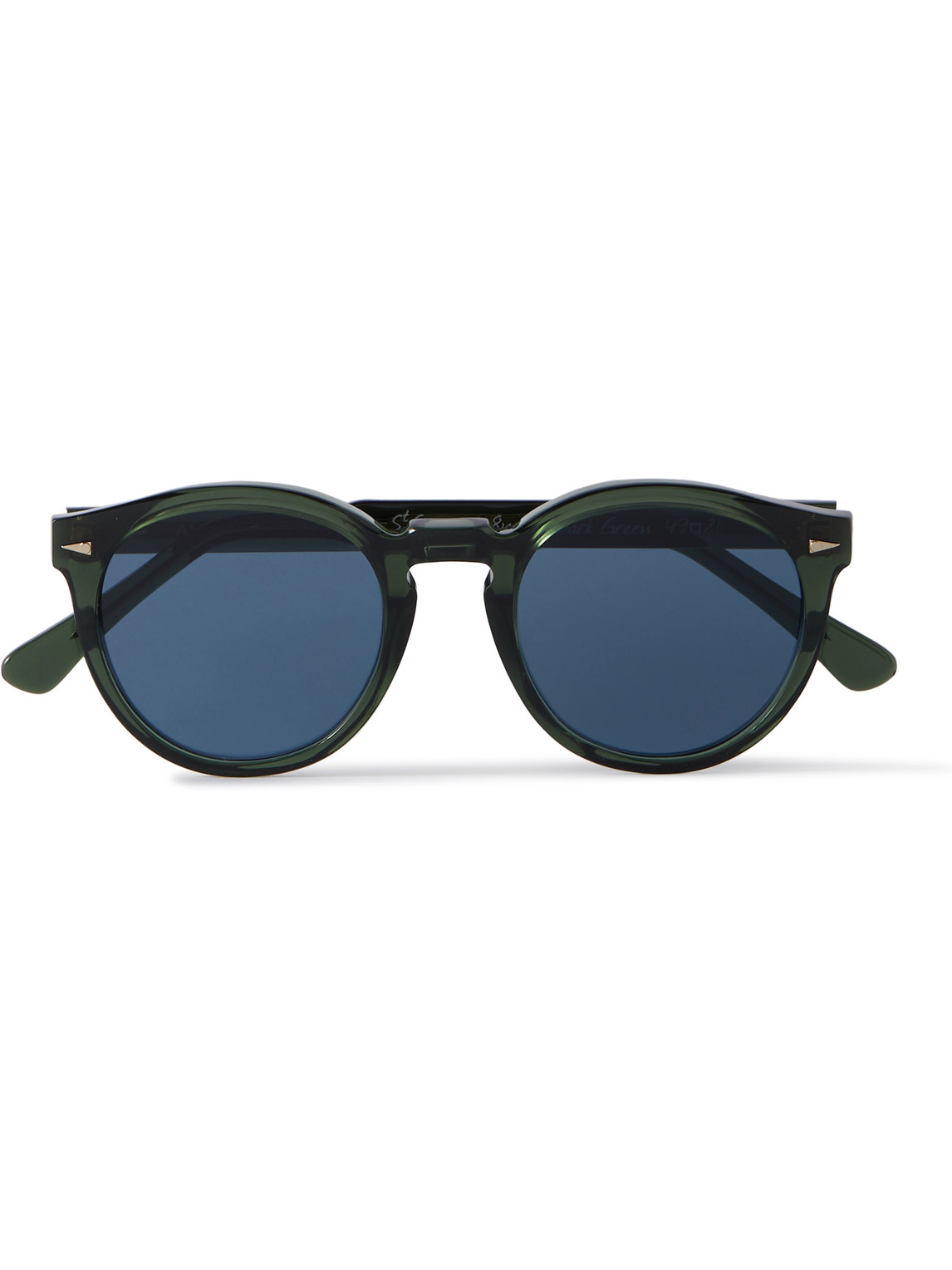 Ahlem St Germain Round-frame Acetate Sunglasses In Green