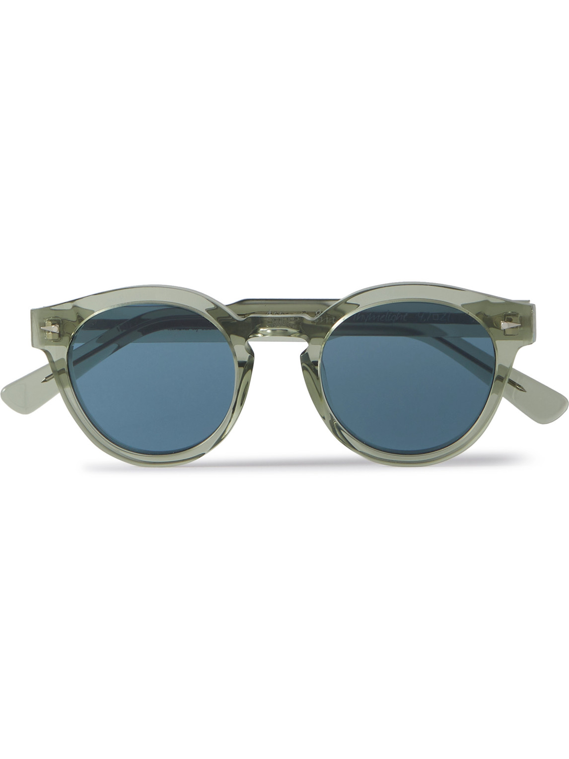 Ahlem Abbesses Round-frame Acetate Sunglasses In Blue