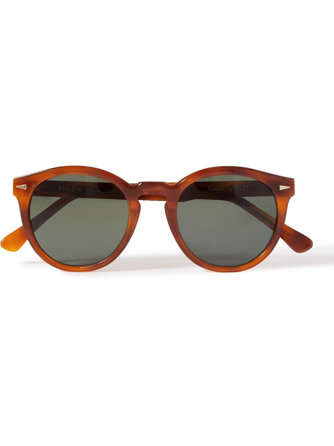 Ahlem St Germain Round-frame Tortoiseshell Acetate Sunglasses In Orange