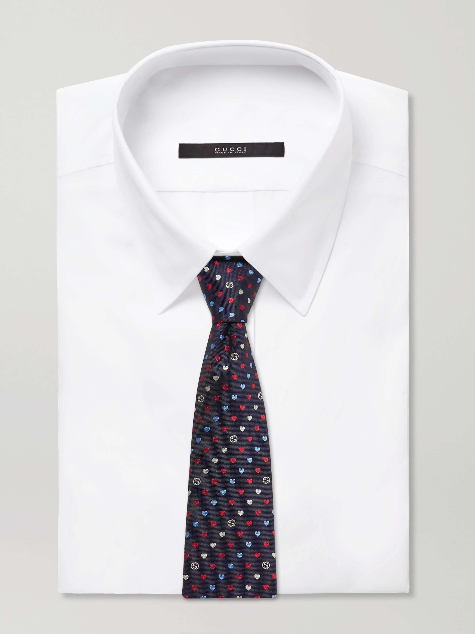 Blue 7cm Logo-Jacquard Silk Tie | GUCCI | MR PORTER