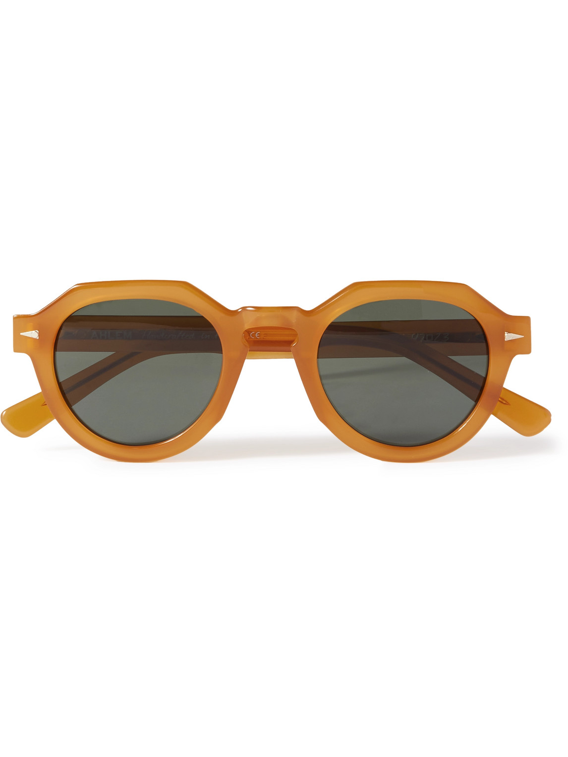 Ahlem Grenelle Round-frame Acetate Sunglasses In Orange
