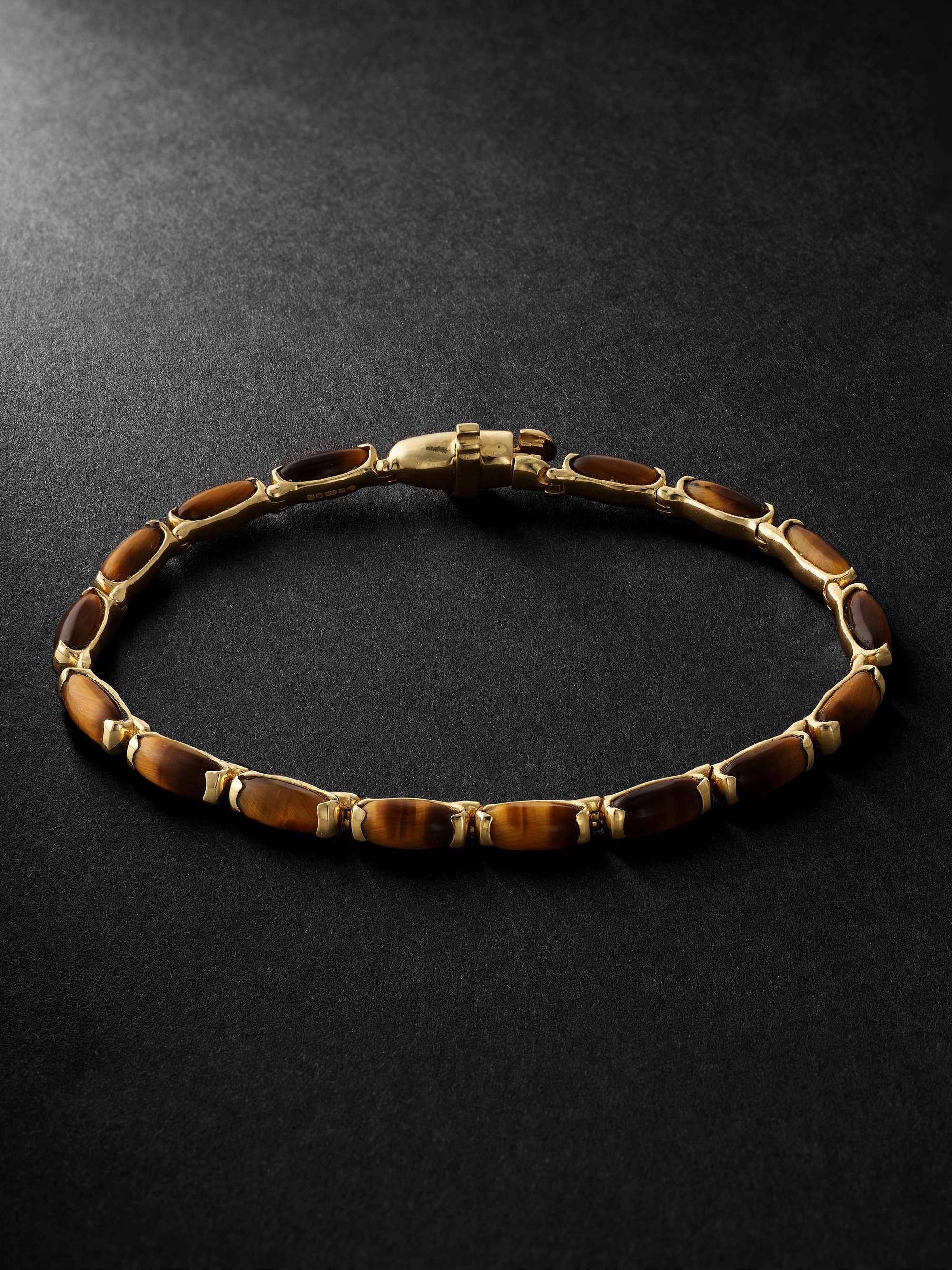 FERNANDO JORGE 18-Karat Gold Tiger's Eye Bracelet