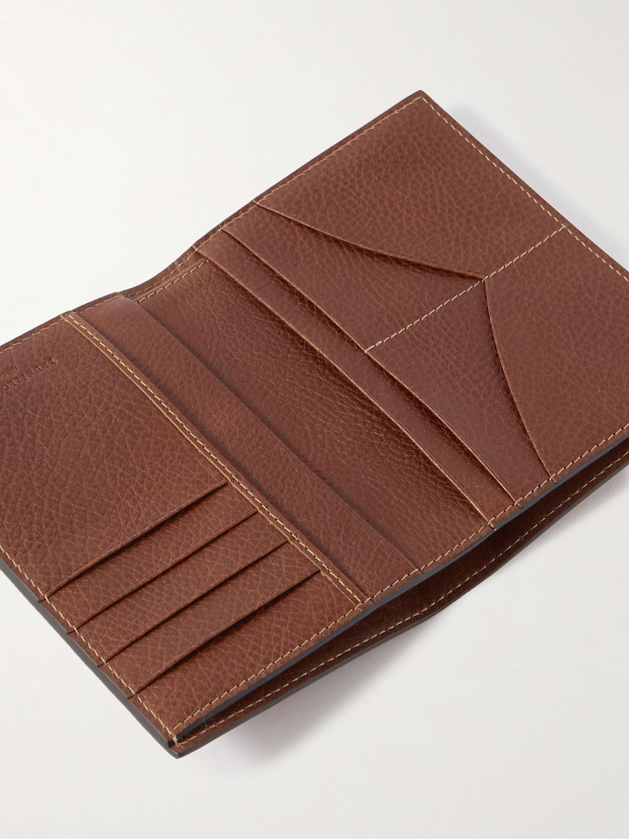 BRUNELLO CUCINELLI Full-Grain Leather Billfold Wallet
