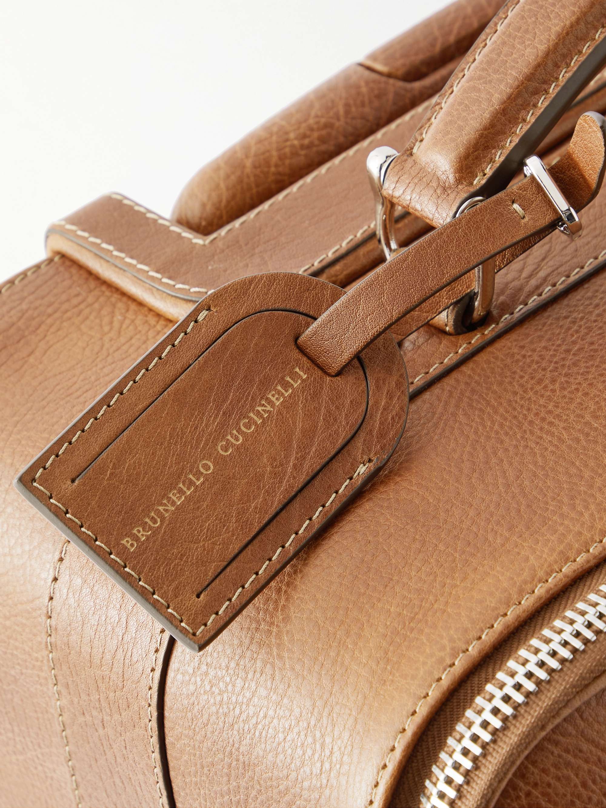 BRUNELLO CUCINELLI Full-Grain Leather Suitcase