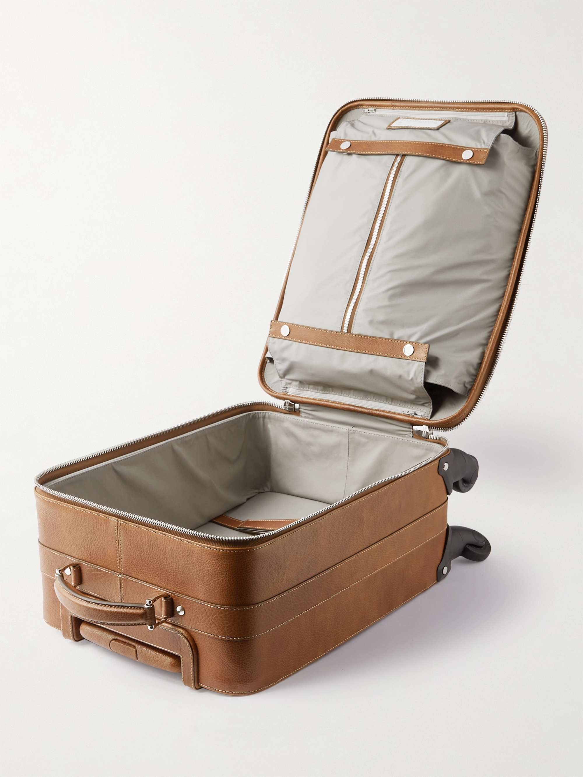 BRUNELLO CUCINELLI Full-Grain Leather Suitcase