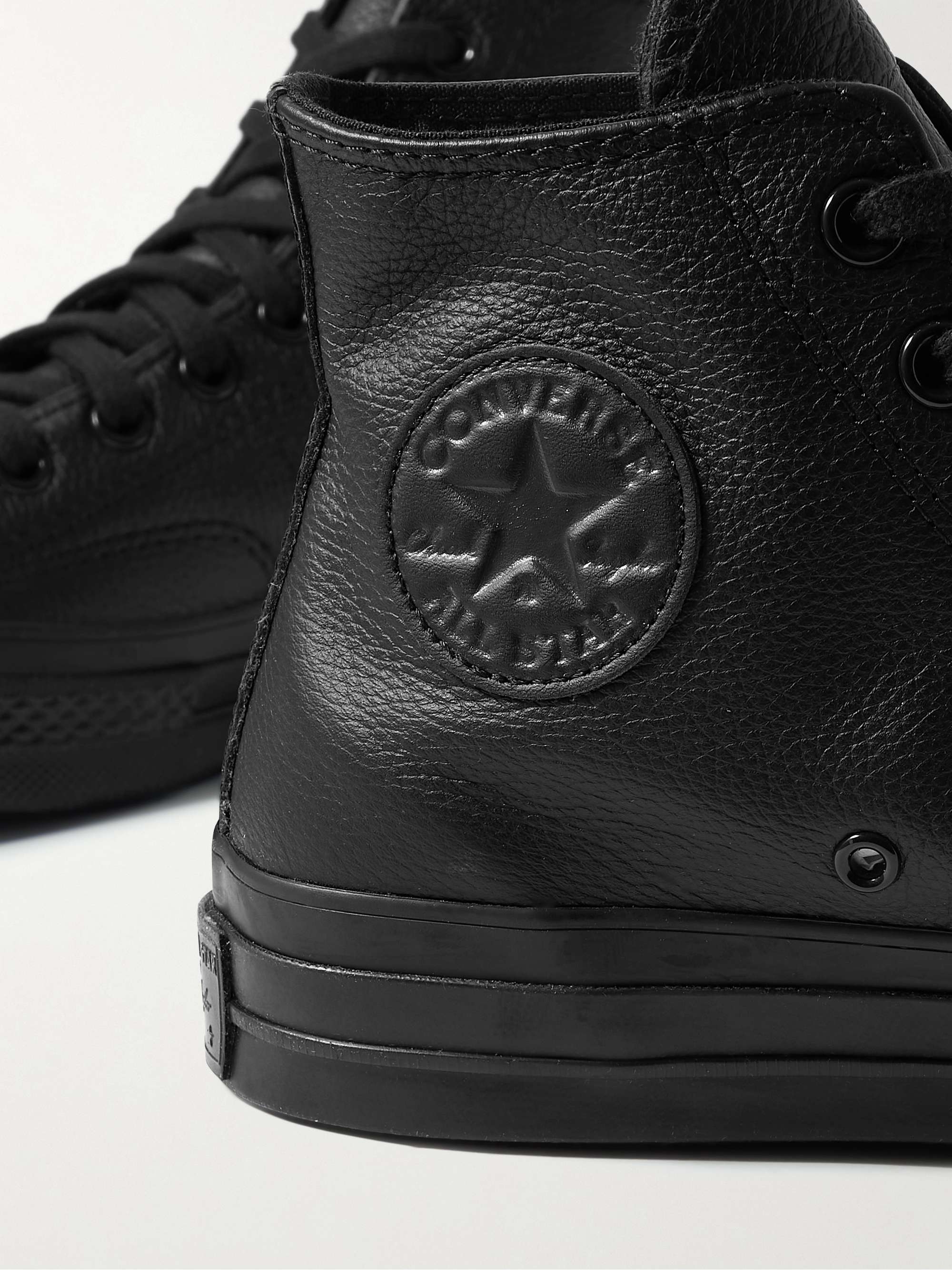 CONVERSE Chuck 70 Full-Grain Leather High-Top Sneakers