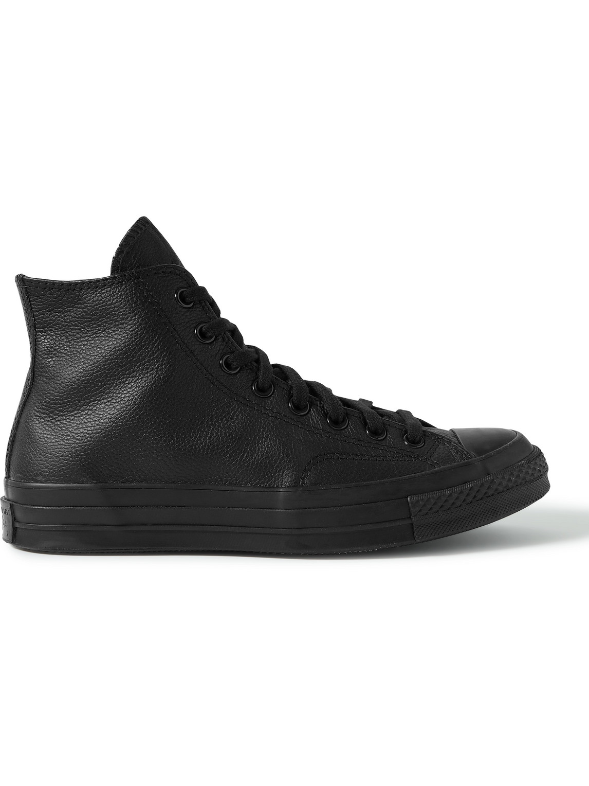 Converse Chuck 70 Full-grain Leather High-top Sneakers In Black