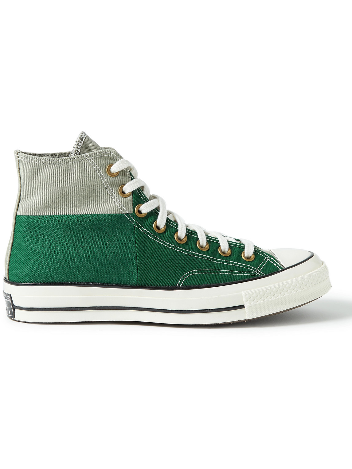 Converse Chuck 70 Colour-Block Recycled Canvas High-Top Sneakers