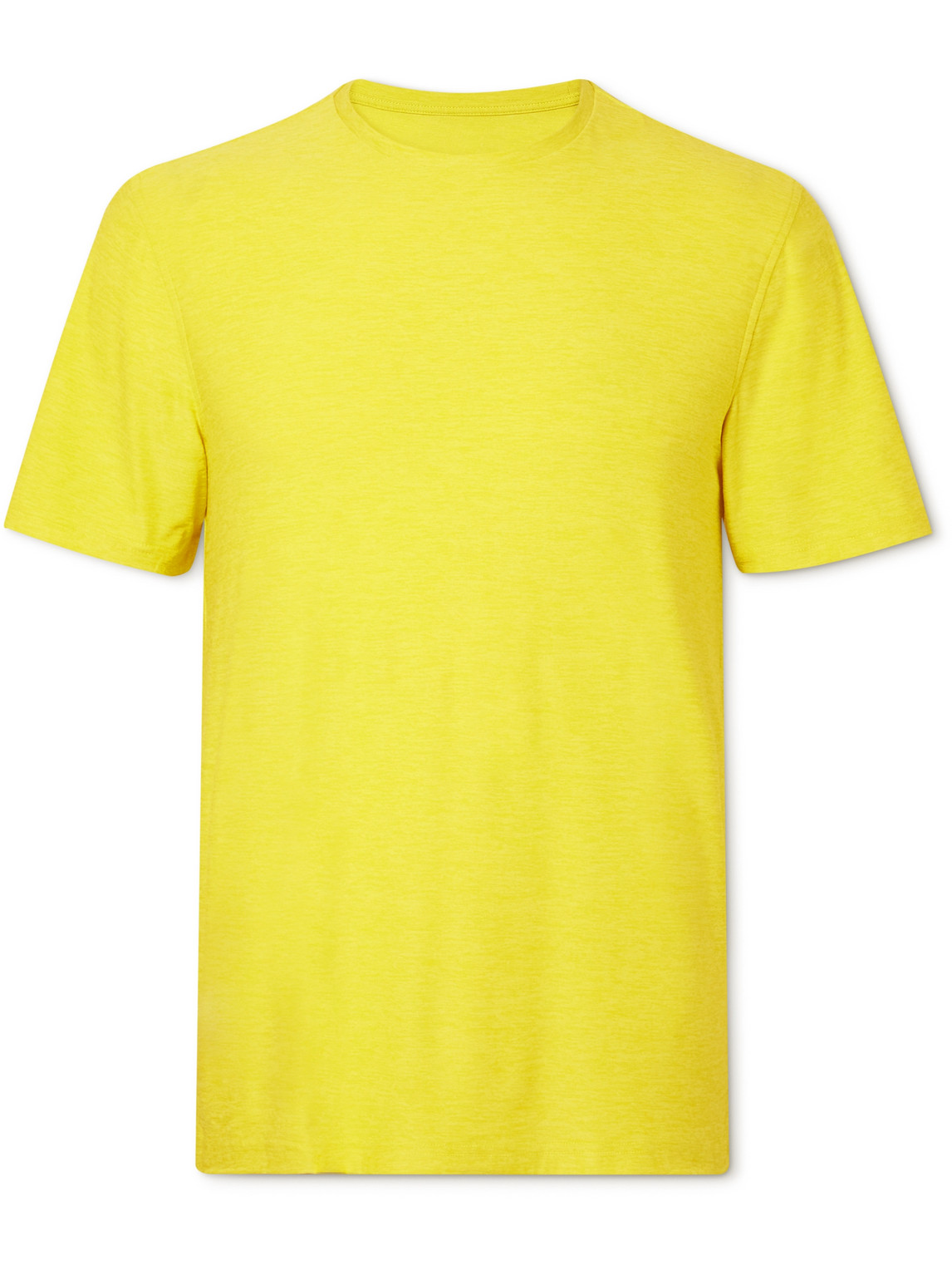 Outdoor Voices All Day Stretch-jersey T-shirt In Yellow