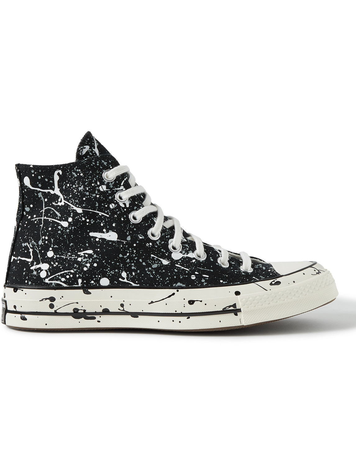 Converse Chuck 70 Paint-Splattered Canvas High-Top Sneakers