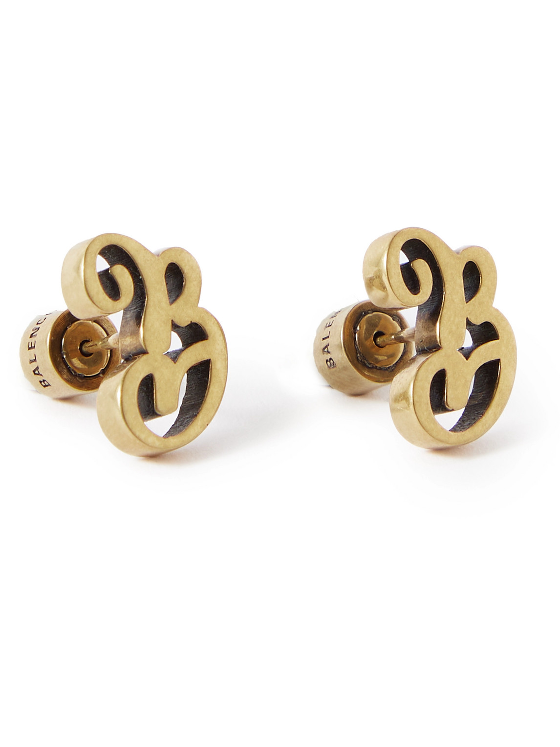 Antiqued Gold-Tone Earrings