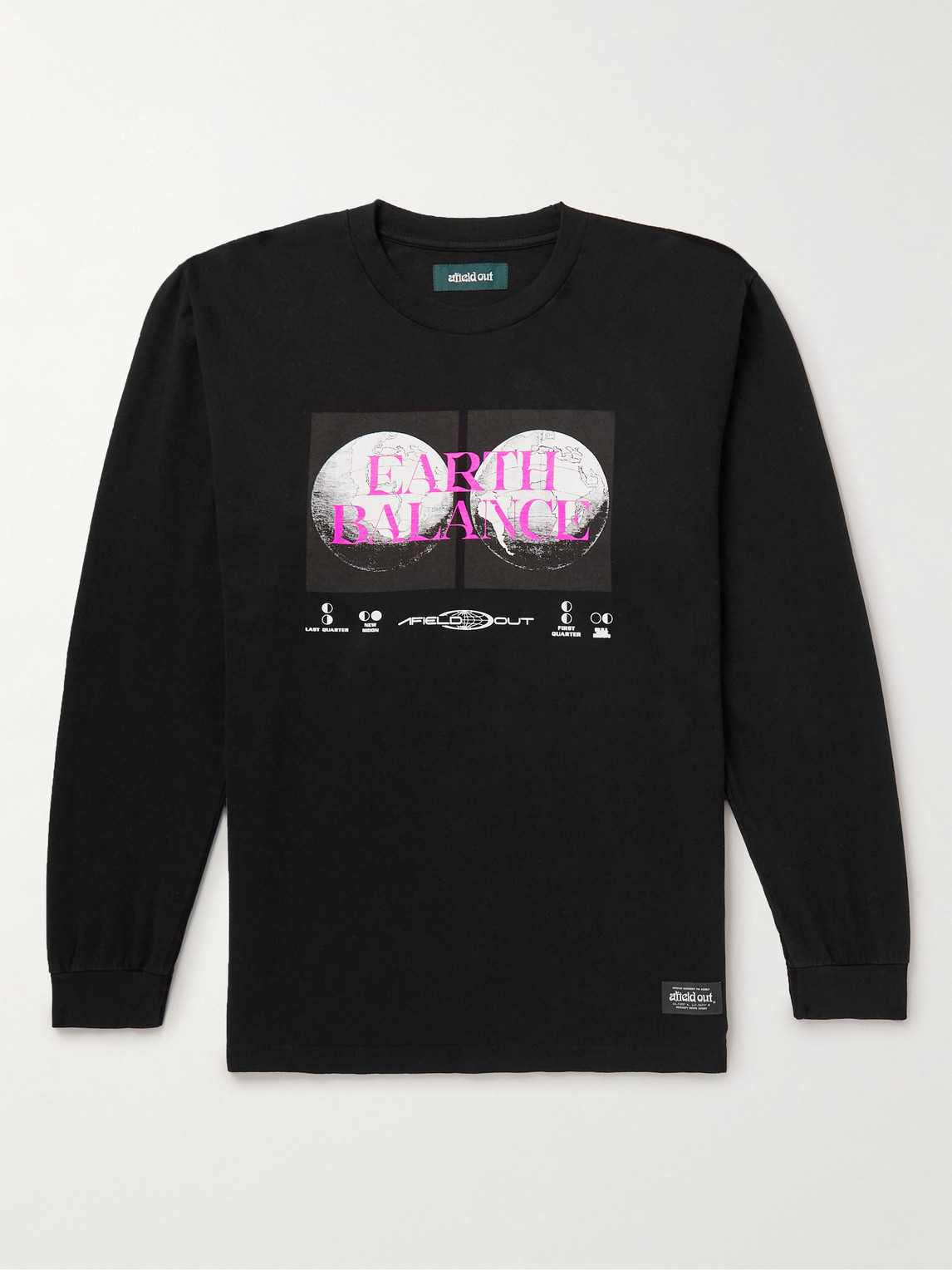 Afield Out Balance Long Sleeve T-shirt In Black