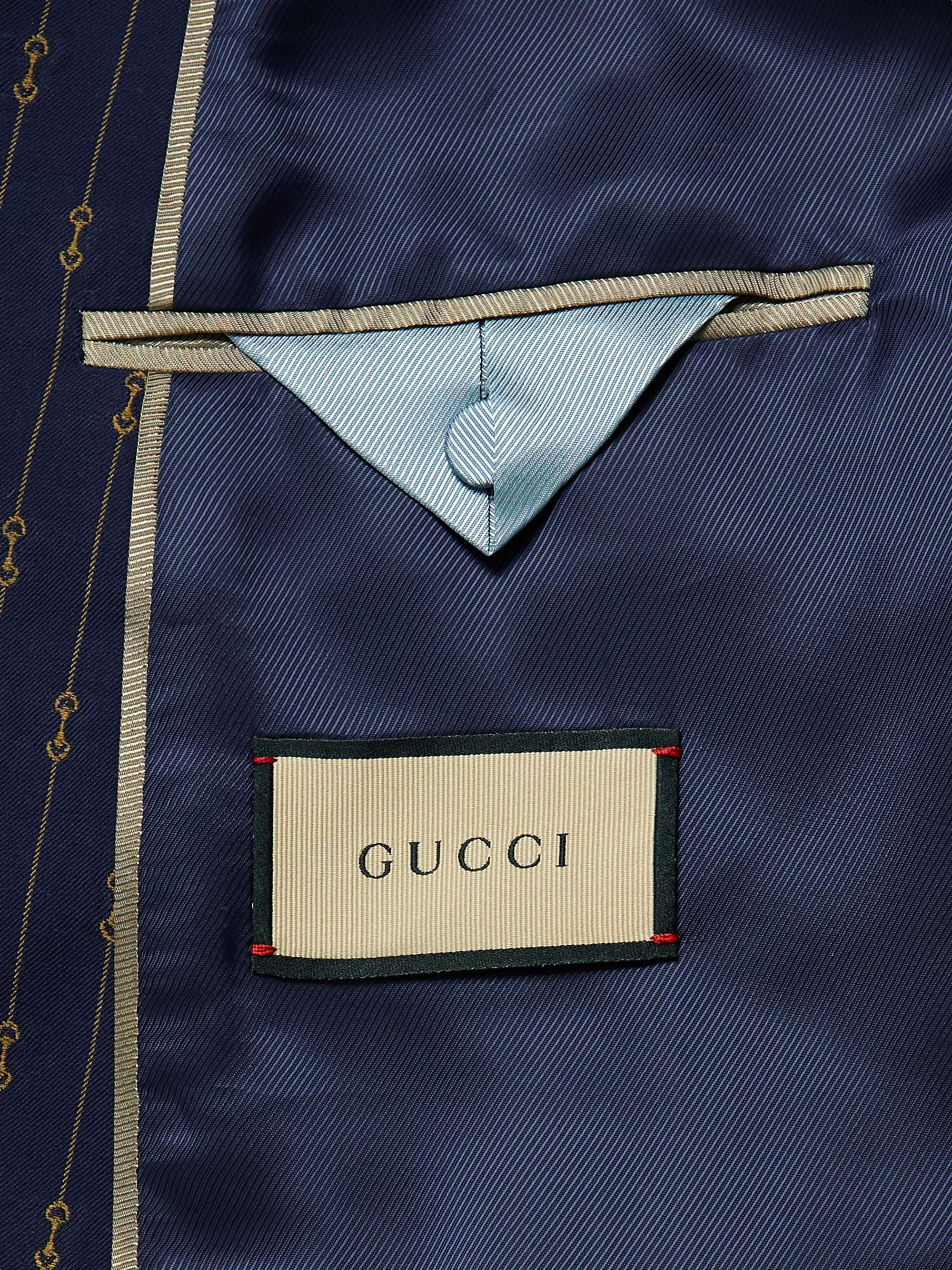 GUCCI Double-Breasted Wool-Twill Blazer