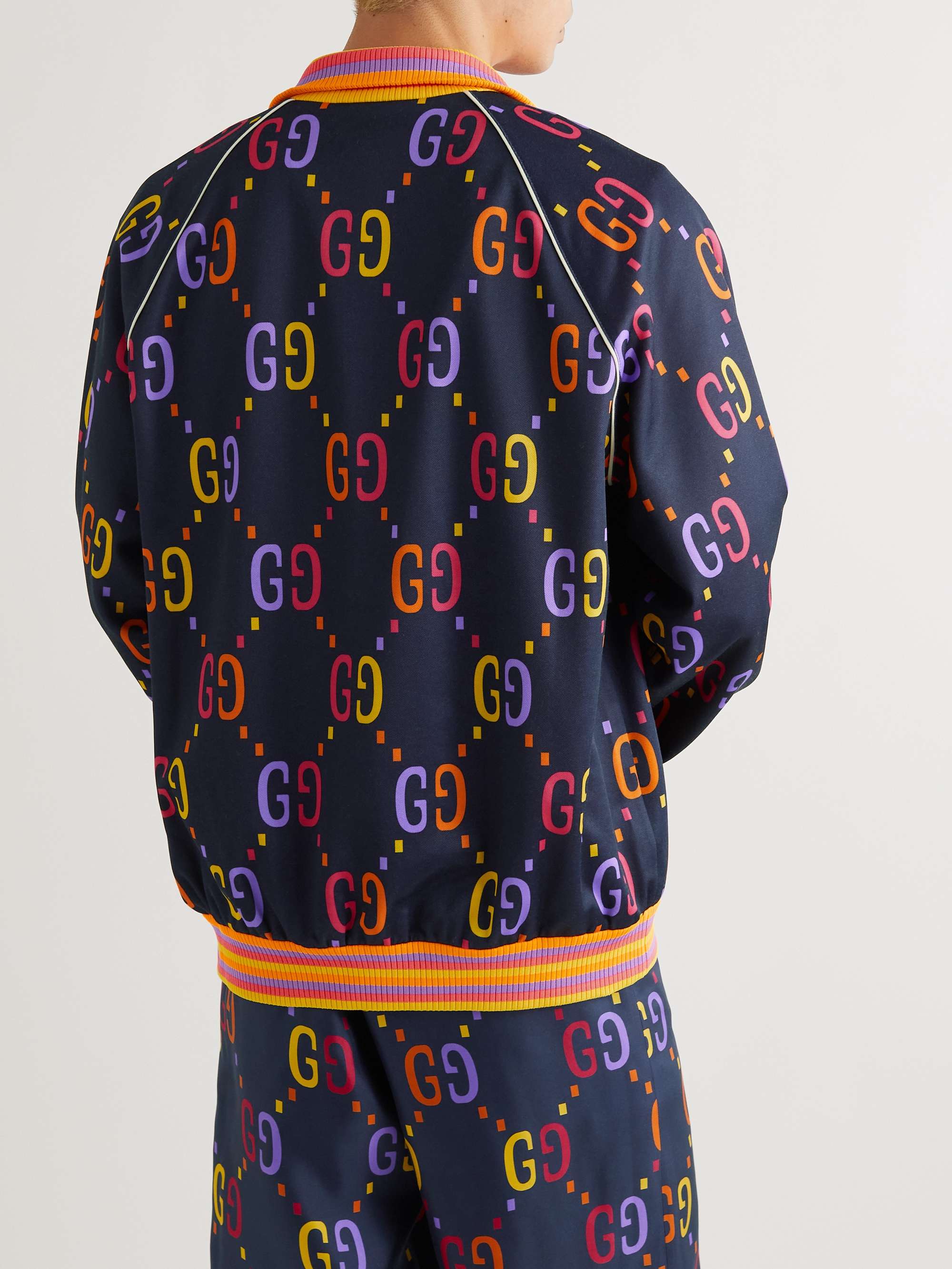 GUCCI Logo-Print Jersey Track Jacket