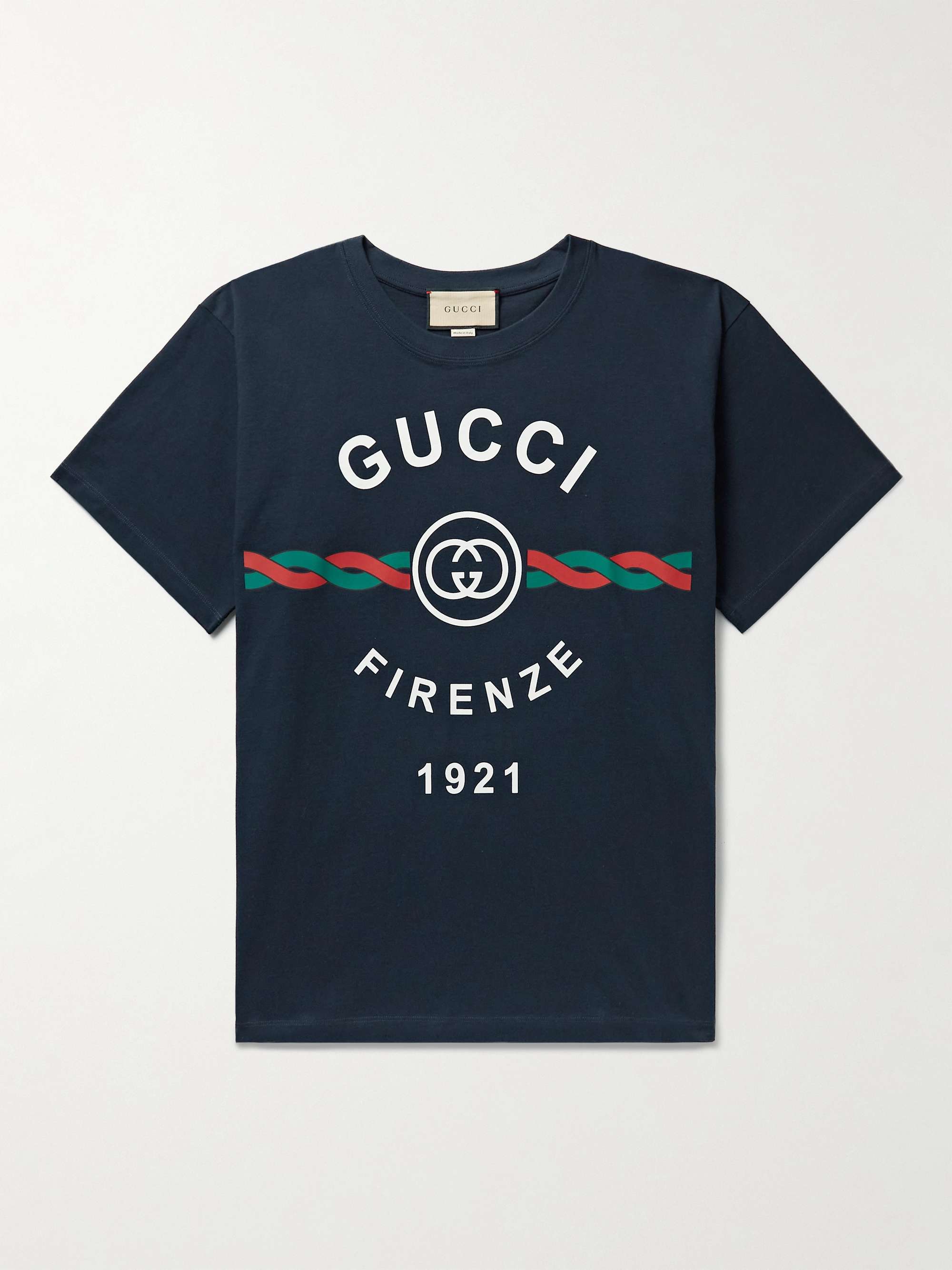 GUCCI Printed Cotton-Jersey T-Shirt