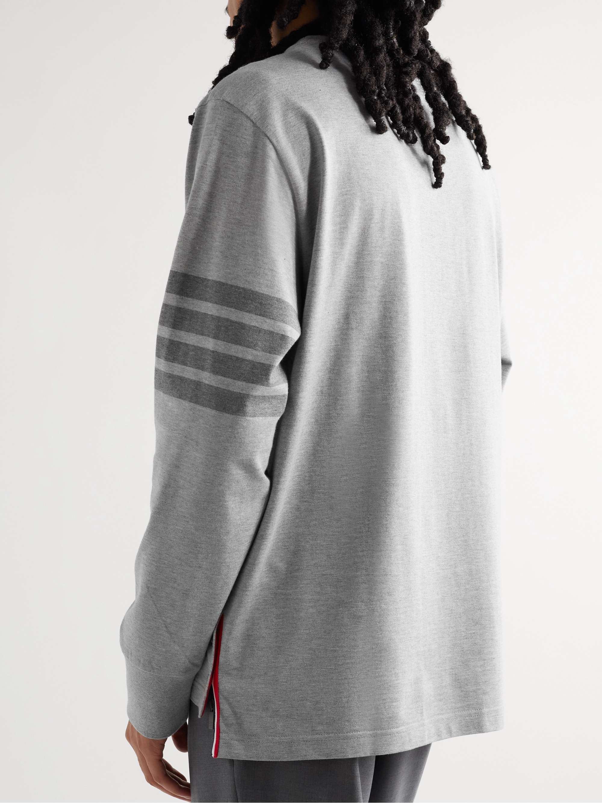 THOM BROWNE Rugby Striped Cotton-Jersey T-Shirt