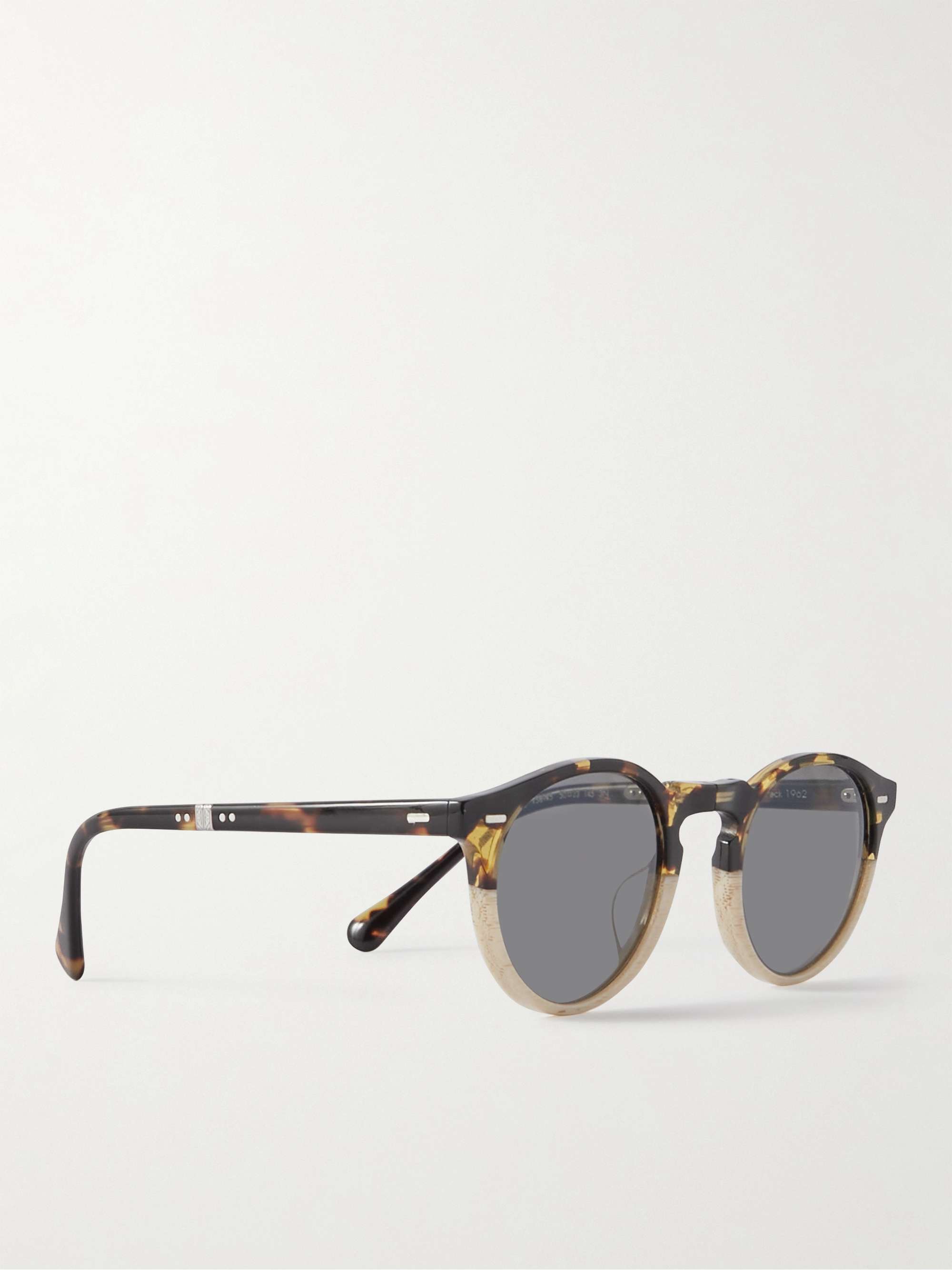 OLIVER PEOPLES Gregory Peck 1962 Foldable Round-Frame Acetate Sunglasses