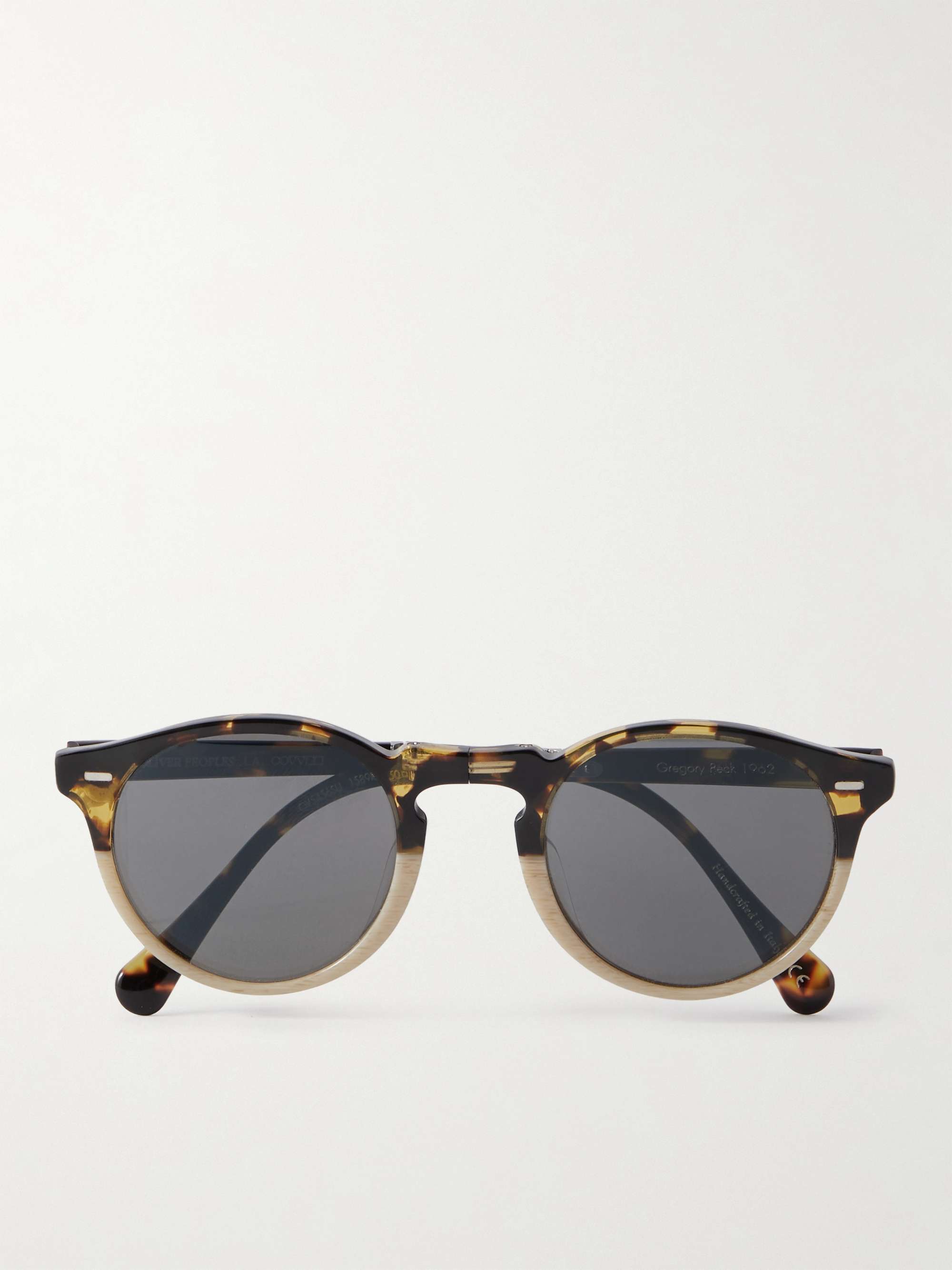 OLIVER PEOPLES Gregory Peck 1962 Foldable Round-Frame Acetate Sunglasses