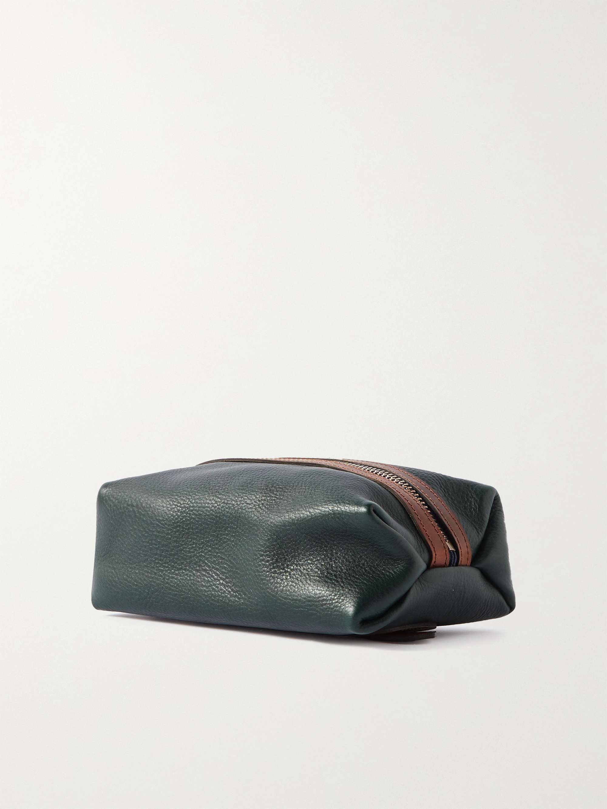 BLEU DE CHAUFFE Zazou Full-Grain Leather Wash Bag