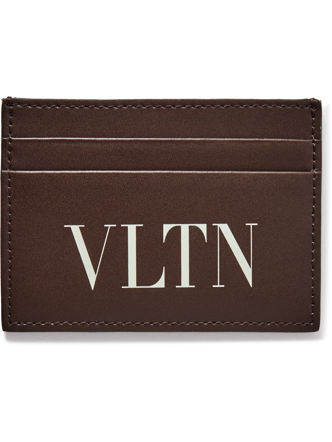 Valentino Garavani Logo-Print Leather Cardholder