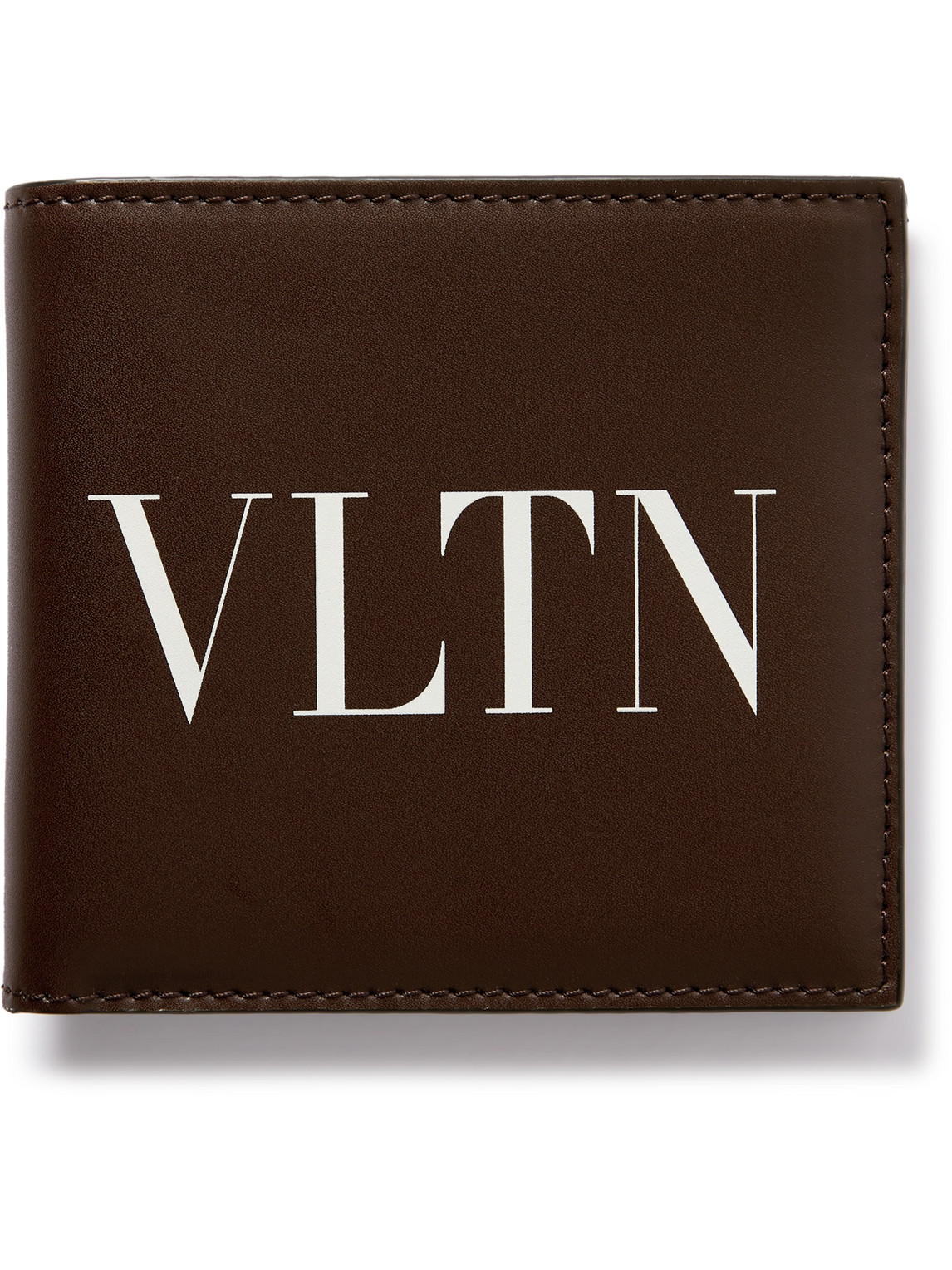 Valentino Garavani Logo-Print Leather Billfold Wallet
