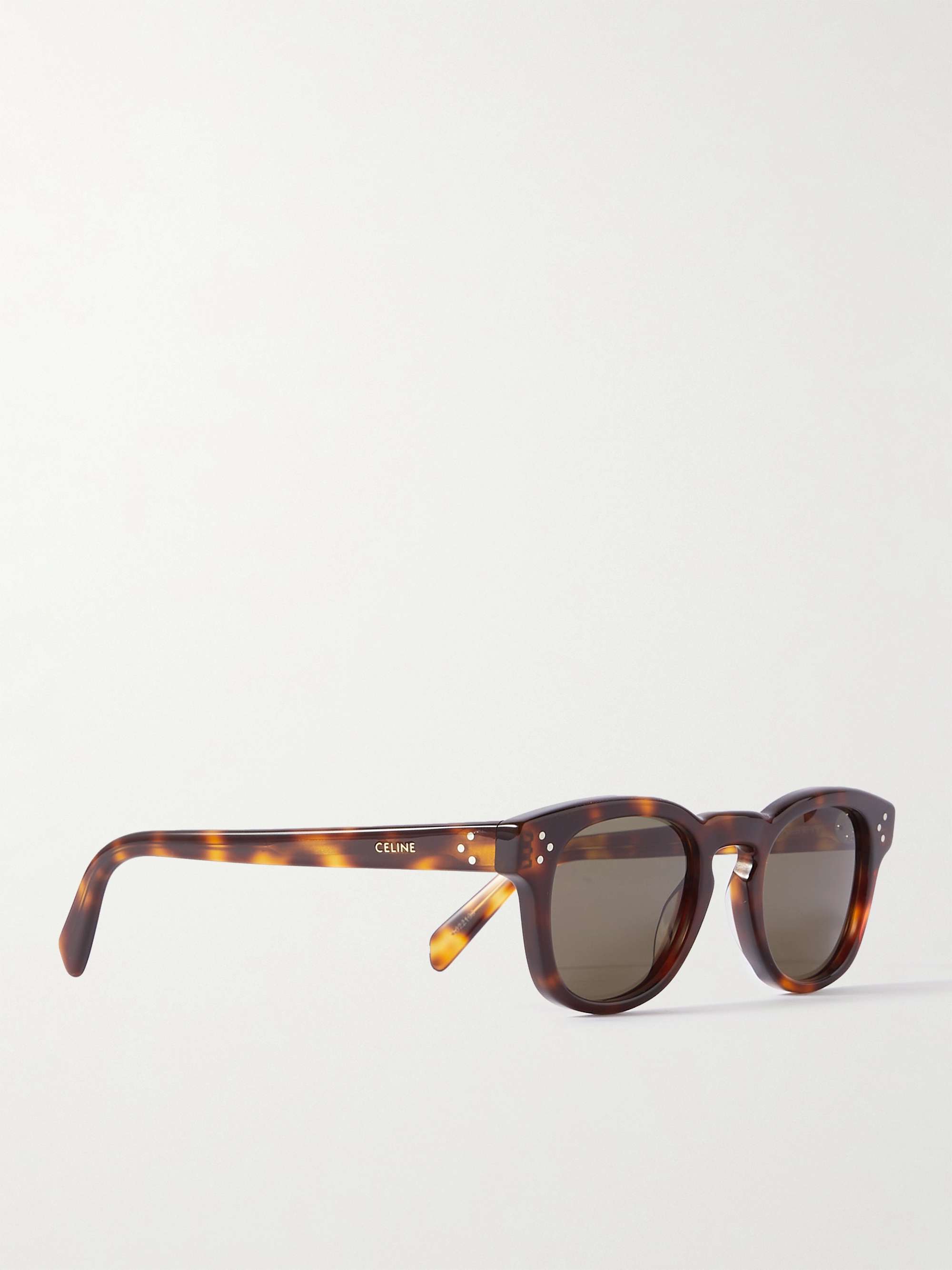 CELINE HOMME D-Frame Tortoiseshell Acetate Sunglasses