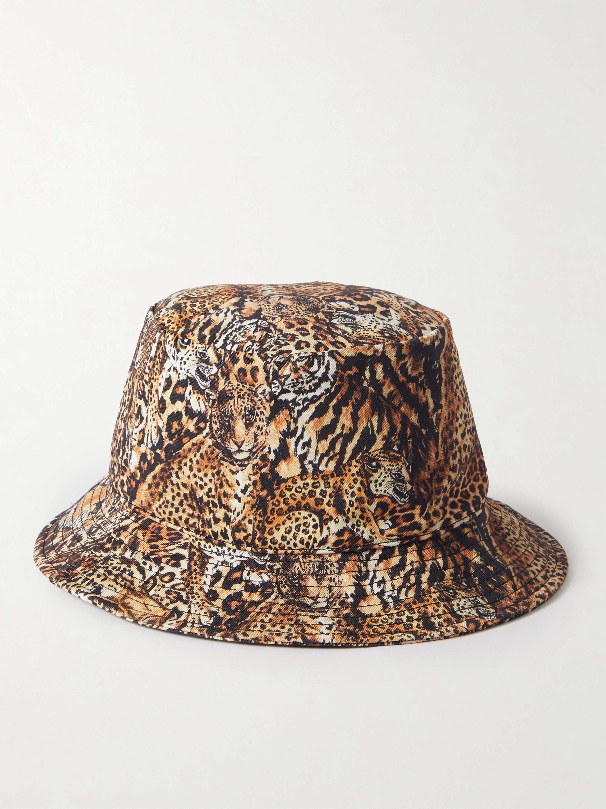 CELINE HOMME Logo-Embroidered Cotton-Gabardine  Bucket Hat