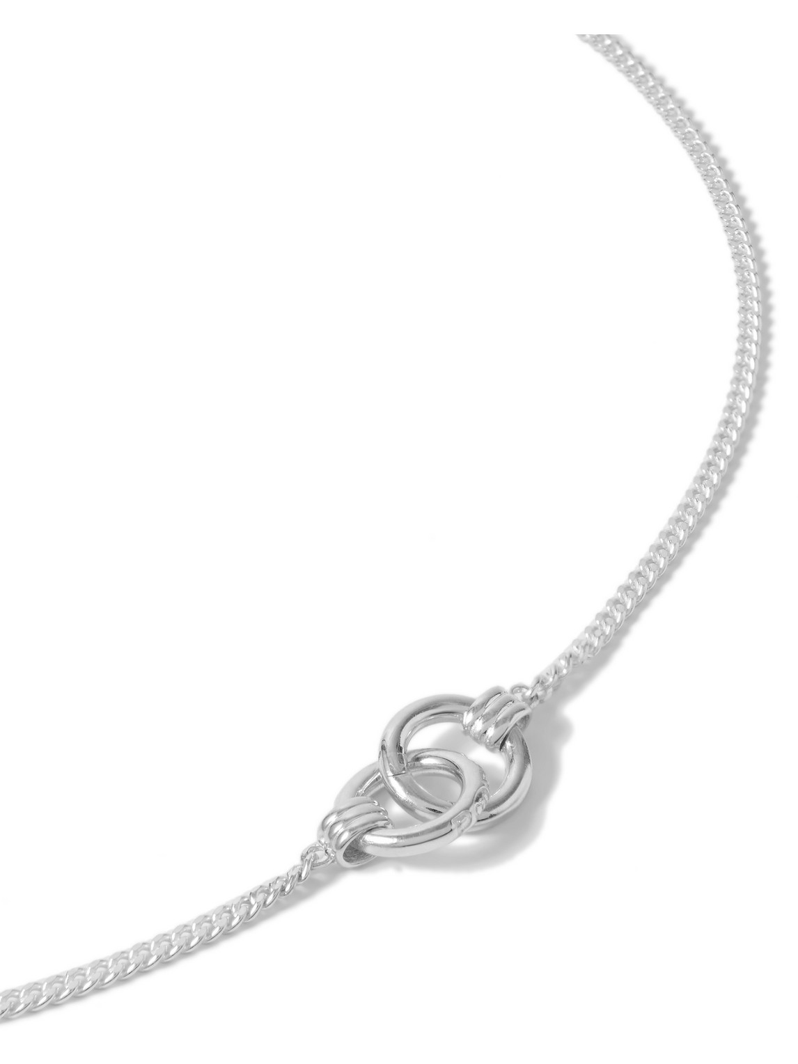 Pearls Before Swine Silver Chain Necklace In Metallic