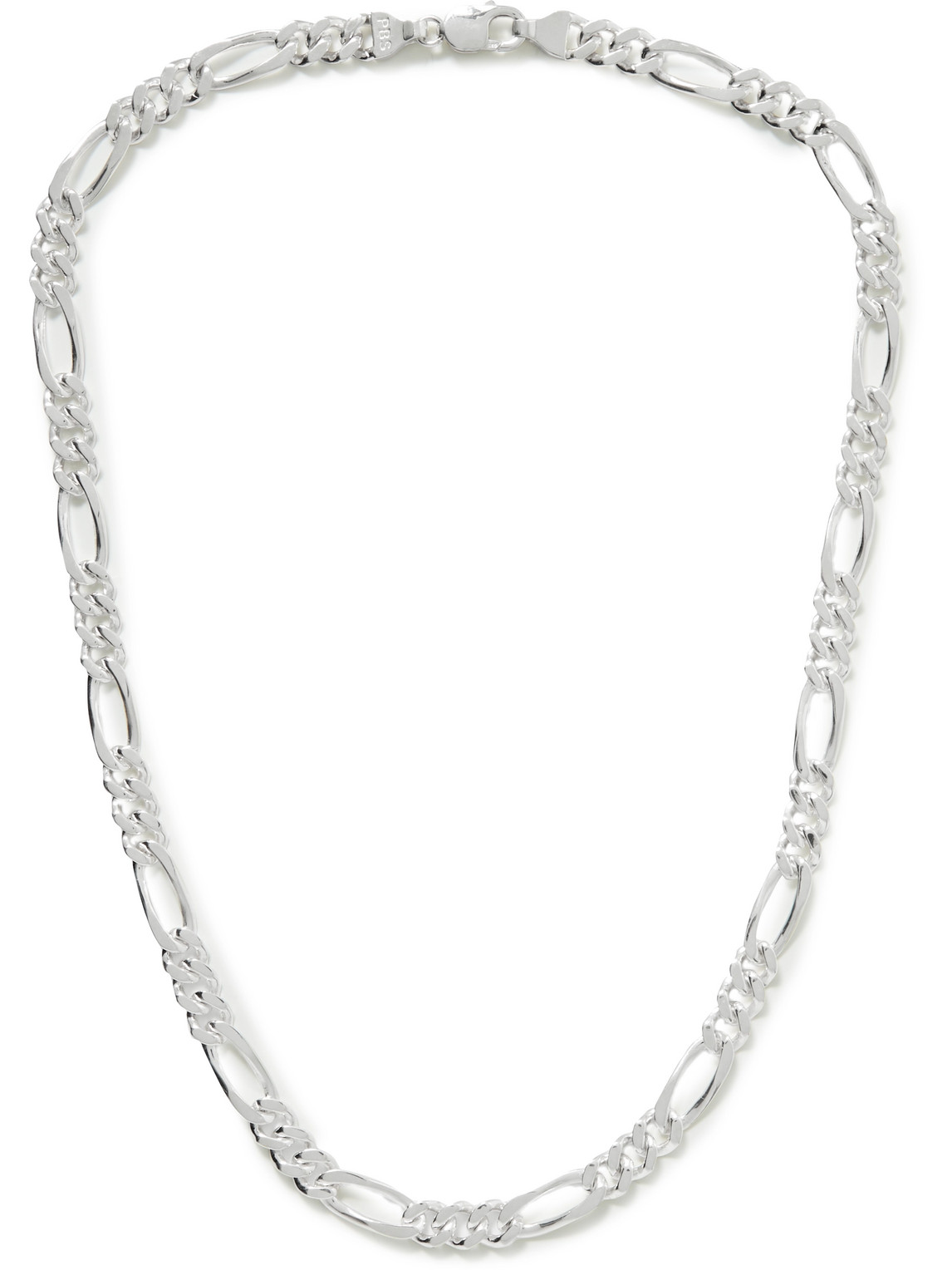 Pearls Before Swine Flat Nerve Silver Chain Necklace In Metallic