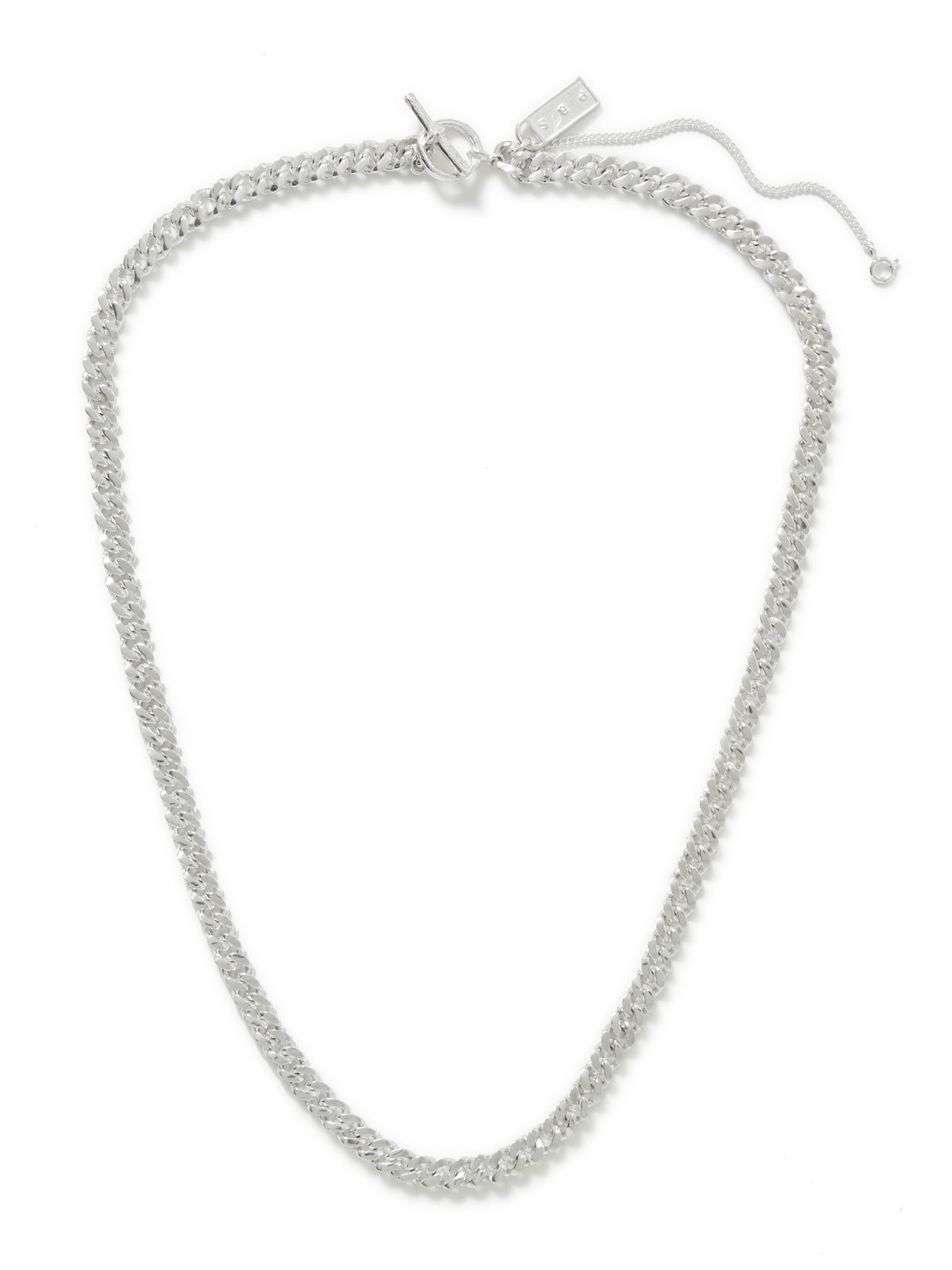Pearls Before Swine Spliced Silver Chain Necklace In Metallic