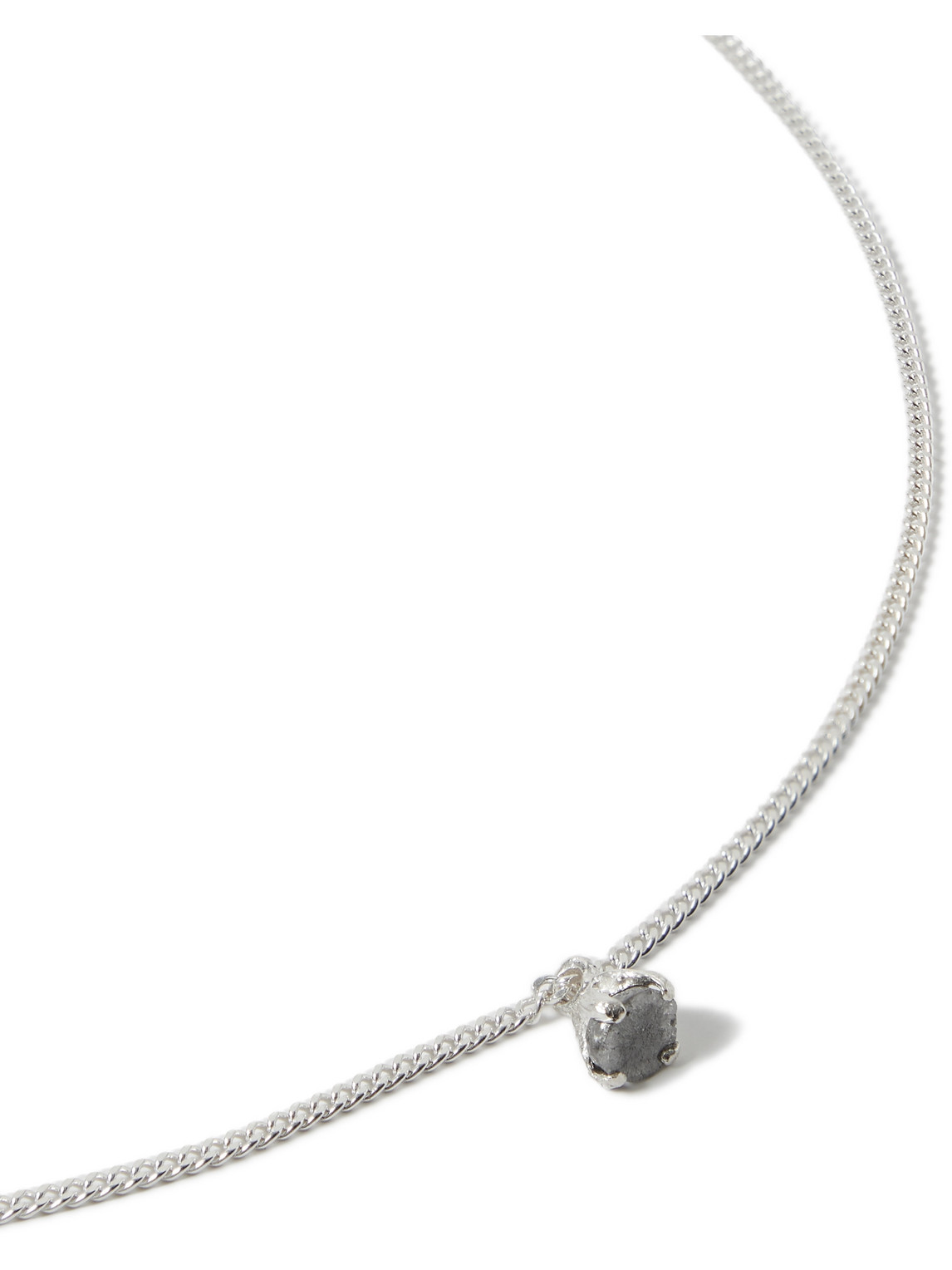 Pearls Before Swine Silver Diamond Pendant Necklace In Metallic