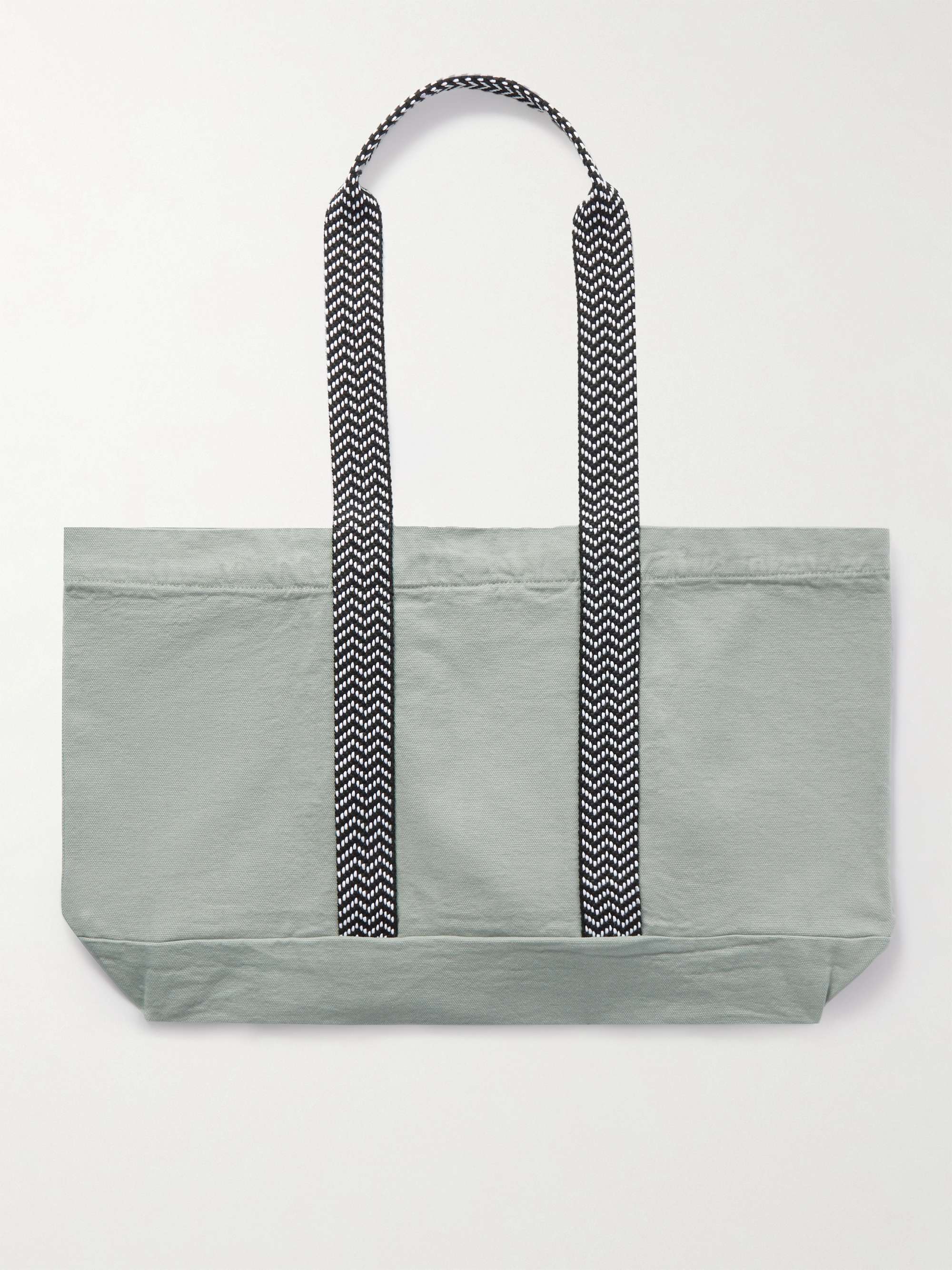 MR P. Resort Webbing-Trimmed Cotton-Canvas Tote Bag