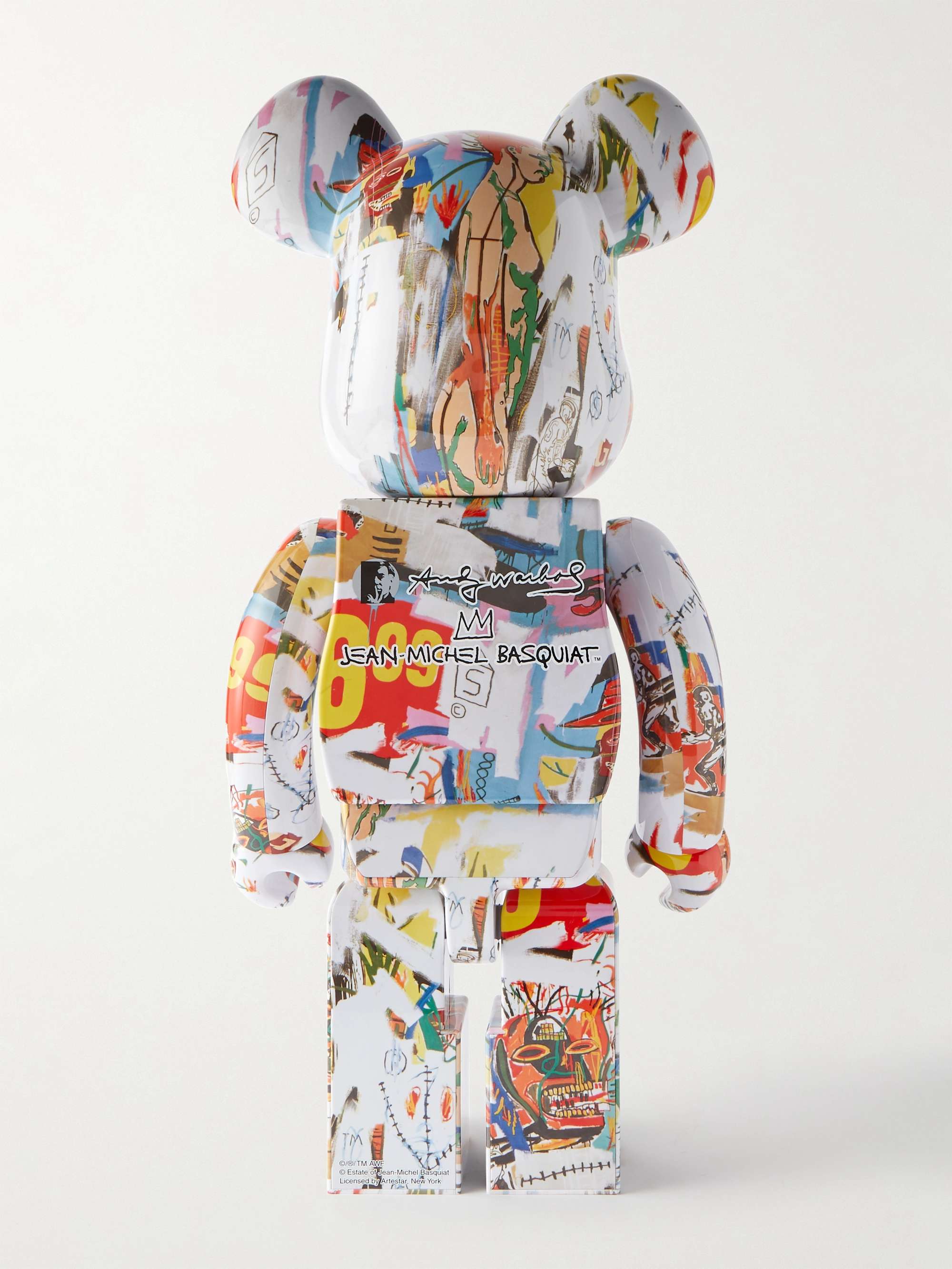 BE@RBRICK + Andy Warhol + Jean-Michel Basquiat 400% Printed PVC Figurine