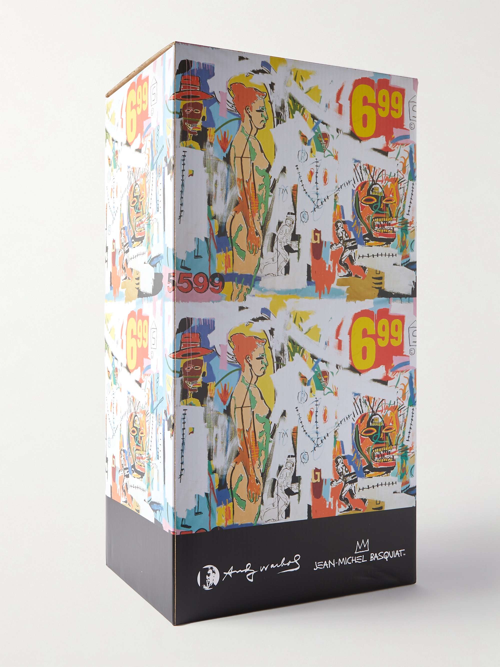 BE@RBRICK + Andy Warhol + Jean-Michel Basquiat 400% Printed PVC Figurine