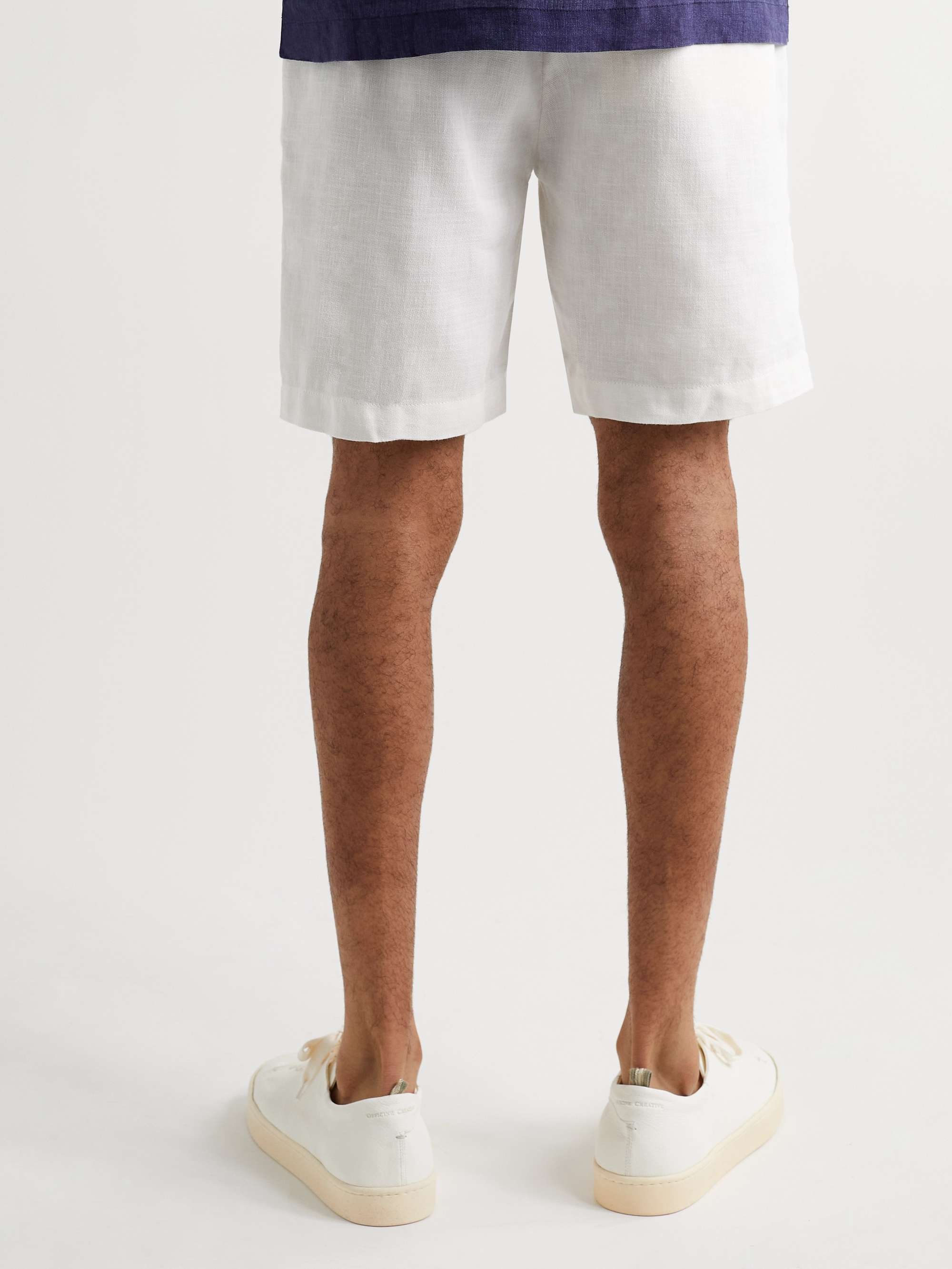 FRESCOBOL CARIOCA Felipe Linen and Cotton-Blend Drawstring Shorts