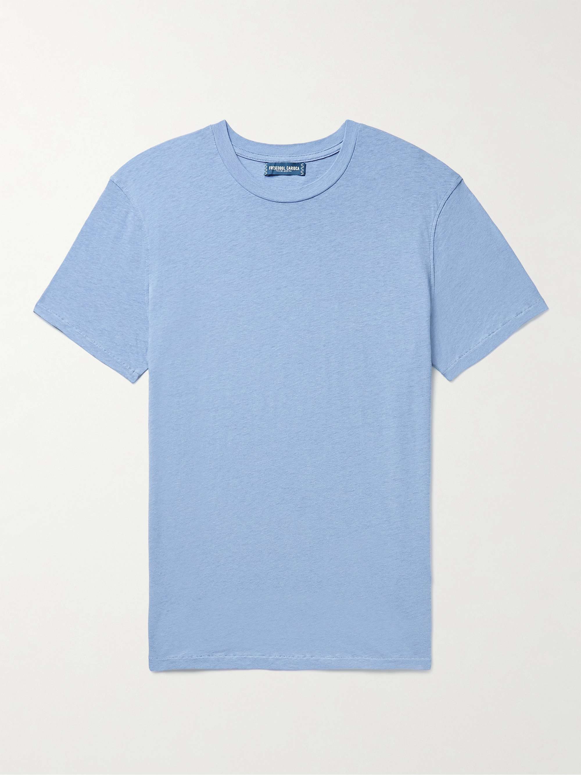 FRESCOBOL CARIOCA Lucio Cotton and Linen-Blend Jersey T-Shirt
