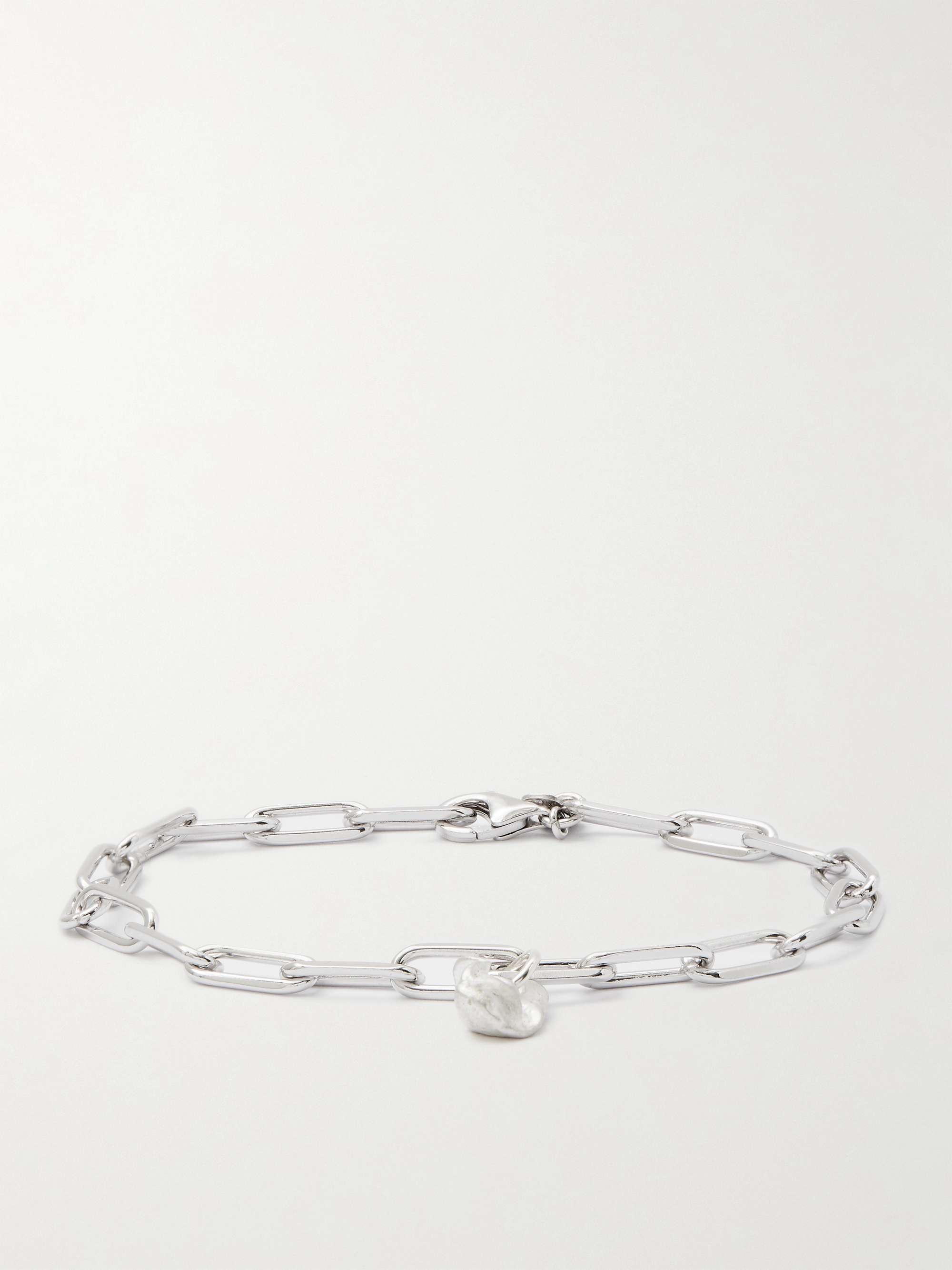 ALICE MADE THIS Bardo Large Rhodium-Plated Sterling Silver Chain Bracelet