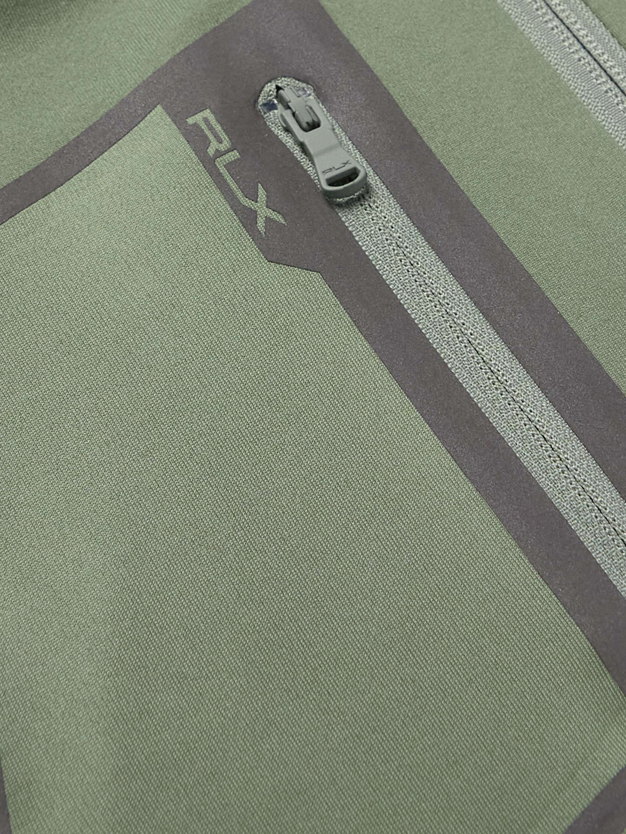 RLX RALPH LAUREN Logo-Print Recycled Tech-Jersey Half-Zip Golf Top