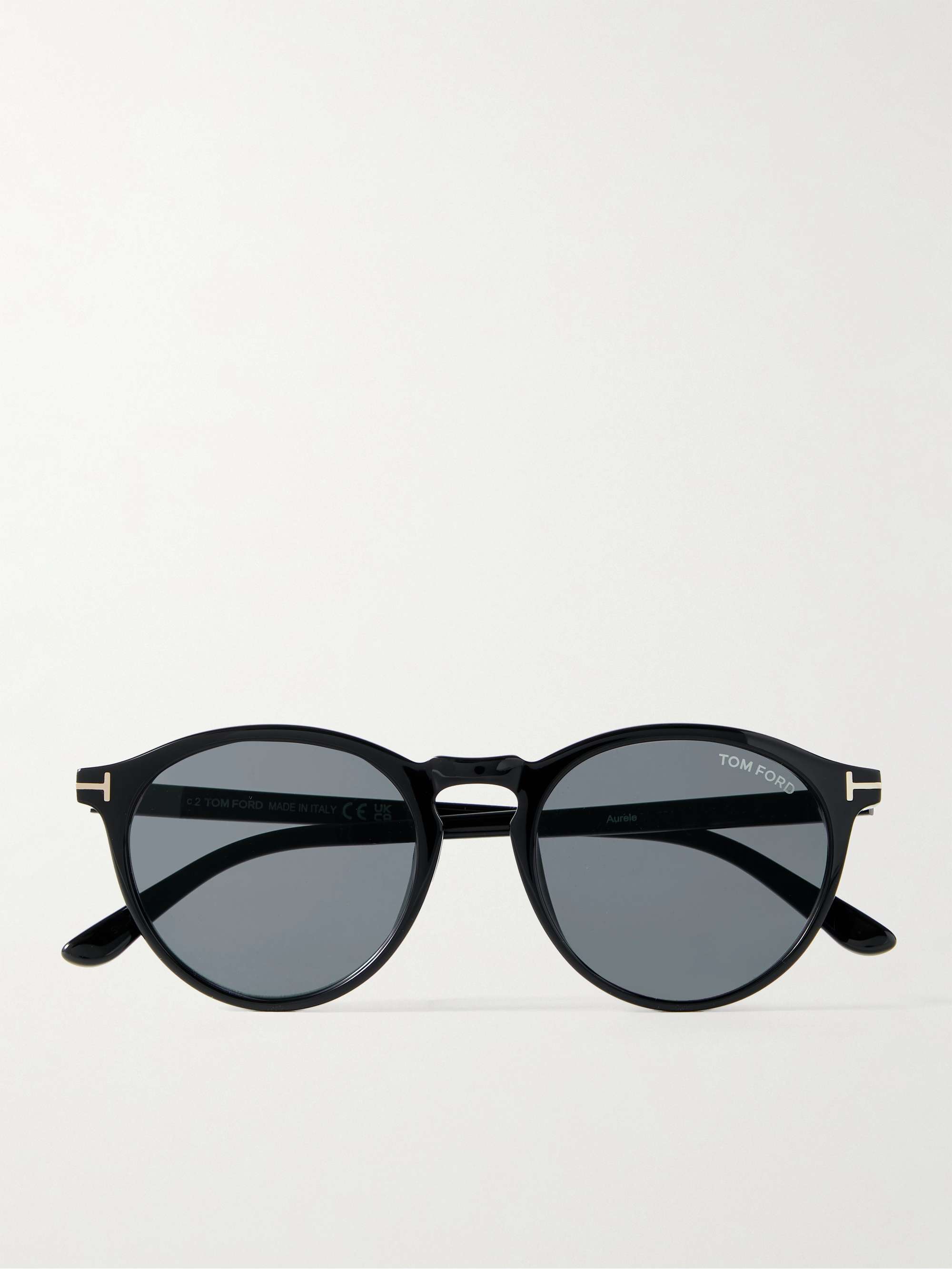 TOM FORD Round-Frame Acetate Sunglasses