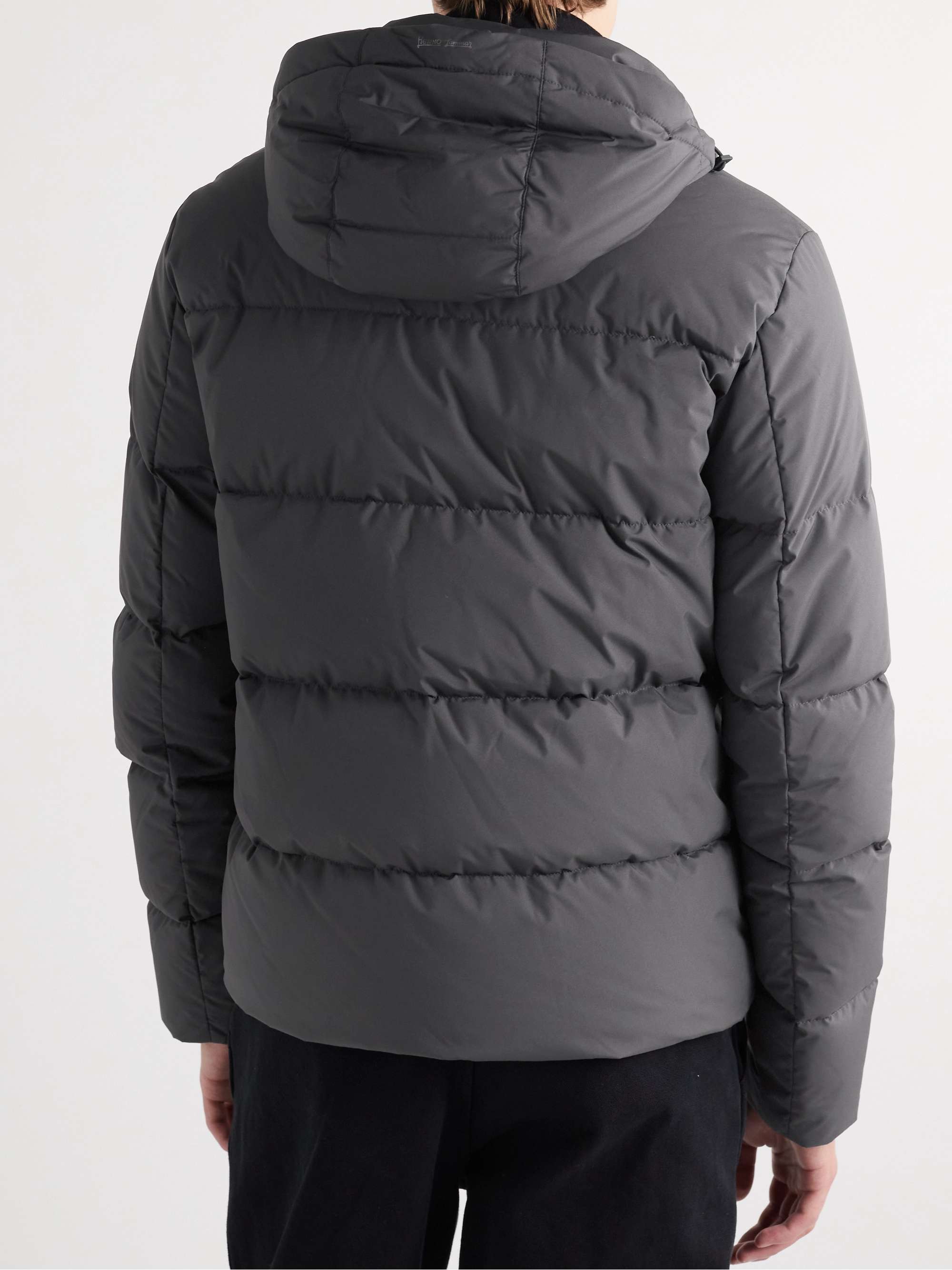 HERNO LAMINAR Slim-Fit Quilted GORE-TEX INFINIUM™ WINDSTOPPER® Hooded Down Jacket
