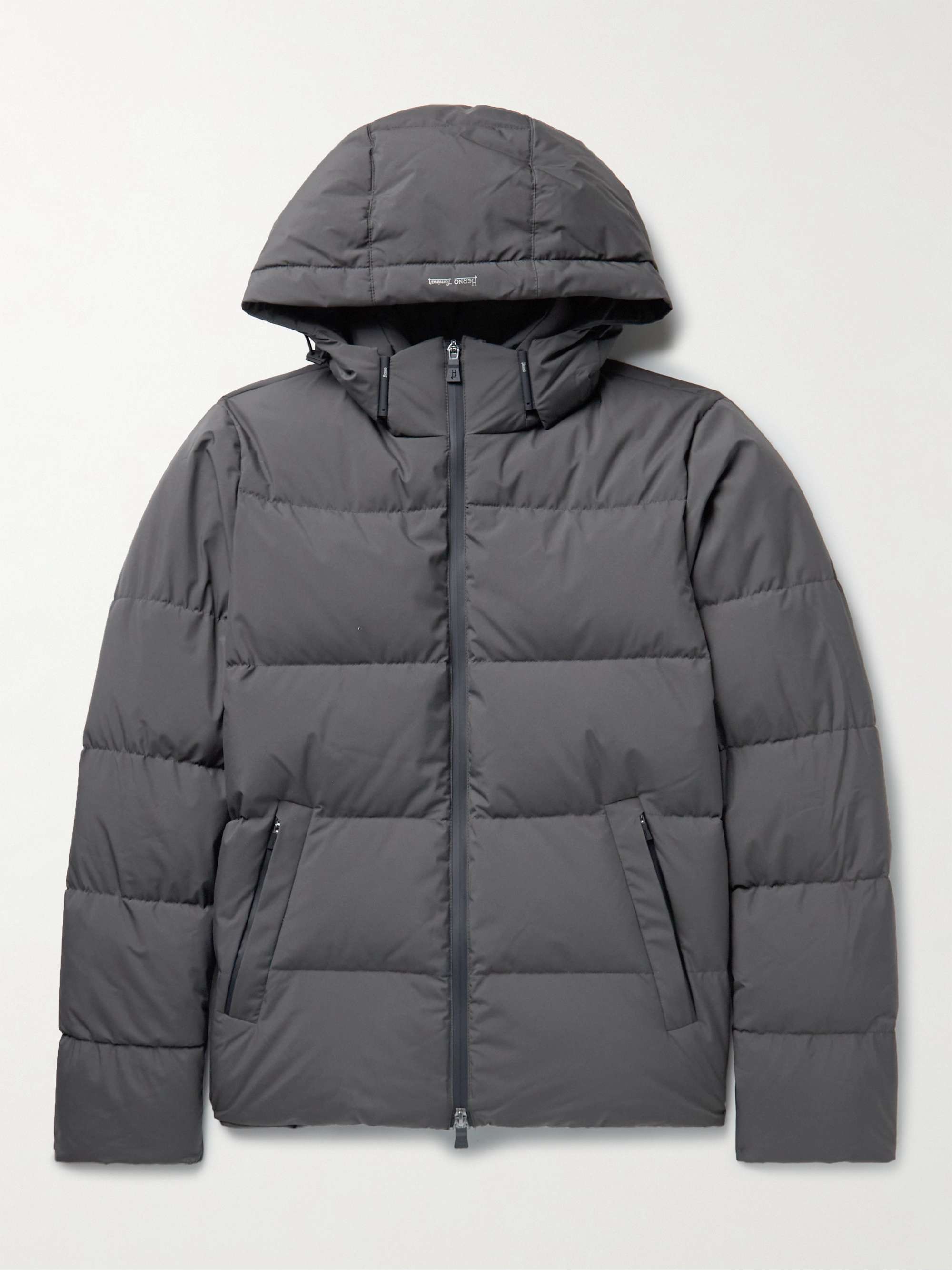HERNO LAMINAR Slim-Fit Quilted GORE-TEX INFINIUM™ WINDSTOPPER® Hooded Down Jacket