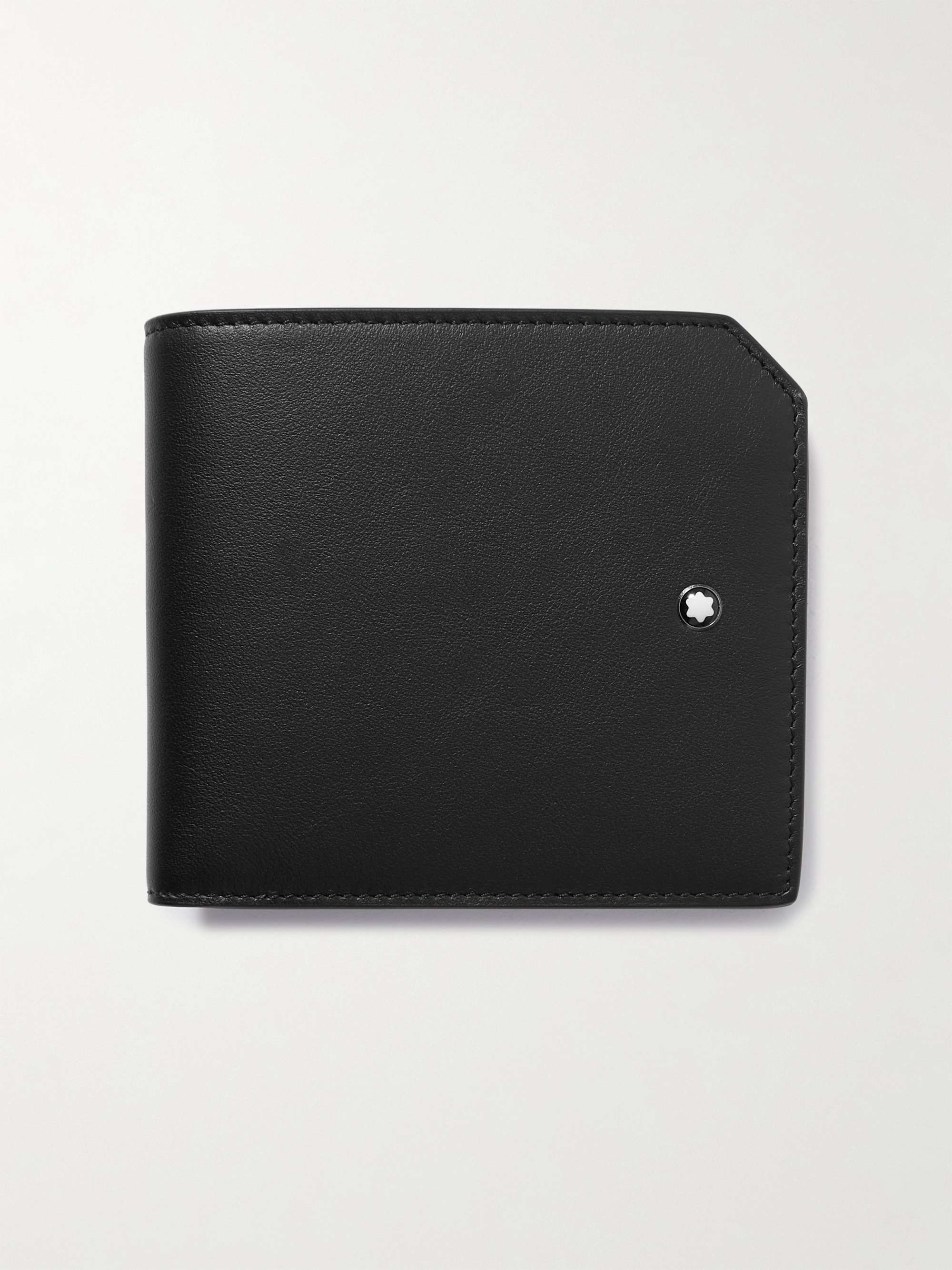 몽블랑 Montblanc Meisterstueck Leather Billfold Wallet with Lanyard,Black