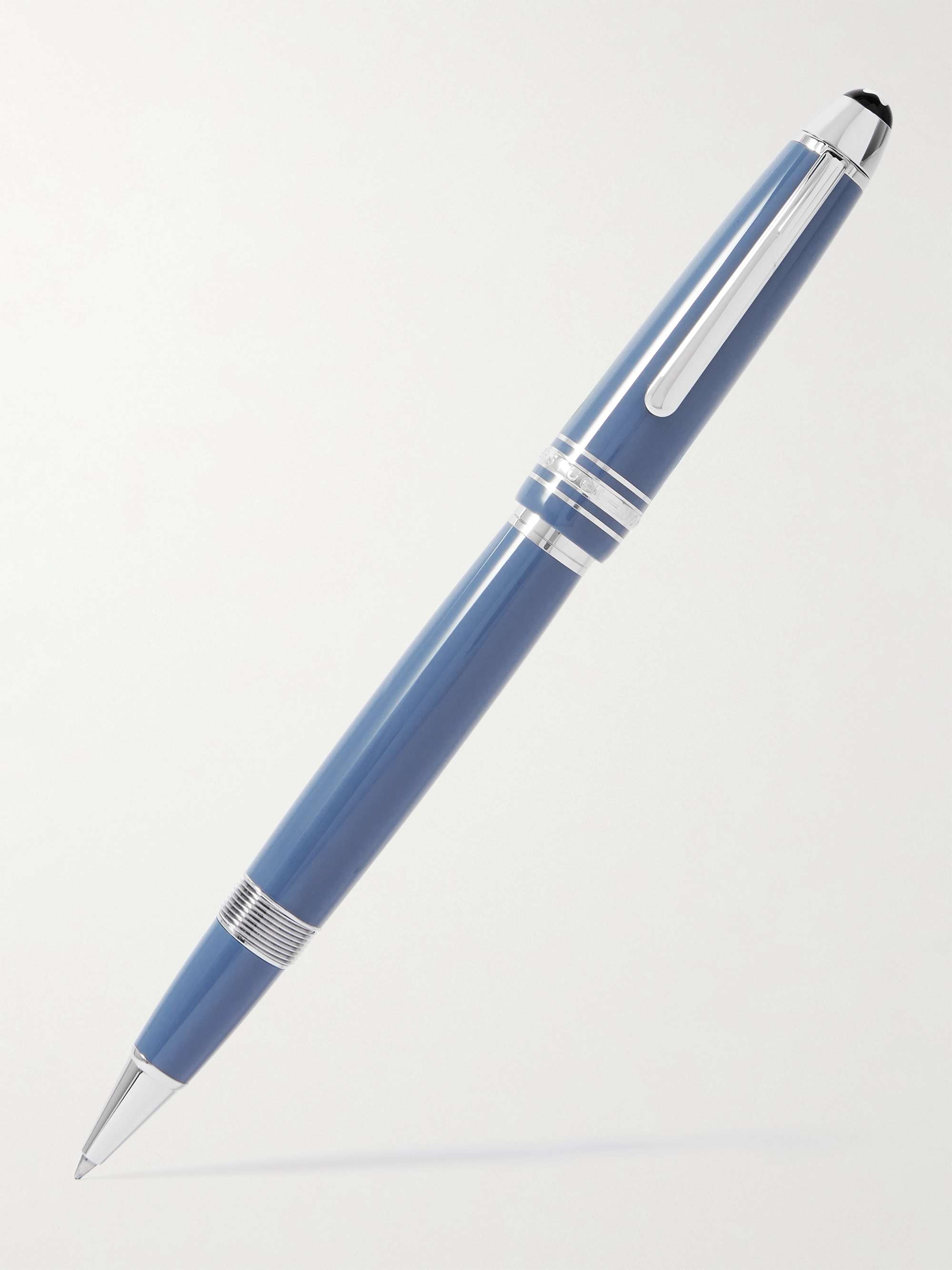 MONTBLANC Meisterstück Glacier LeGrand Resin and Platinum-Plated Rollerball Pen