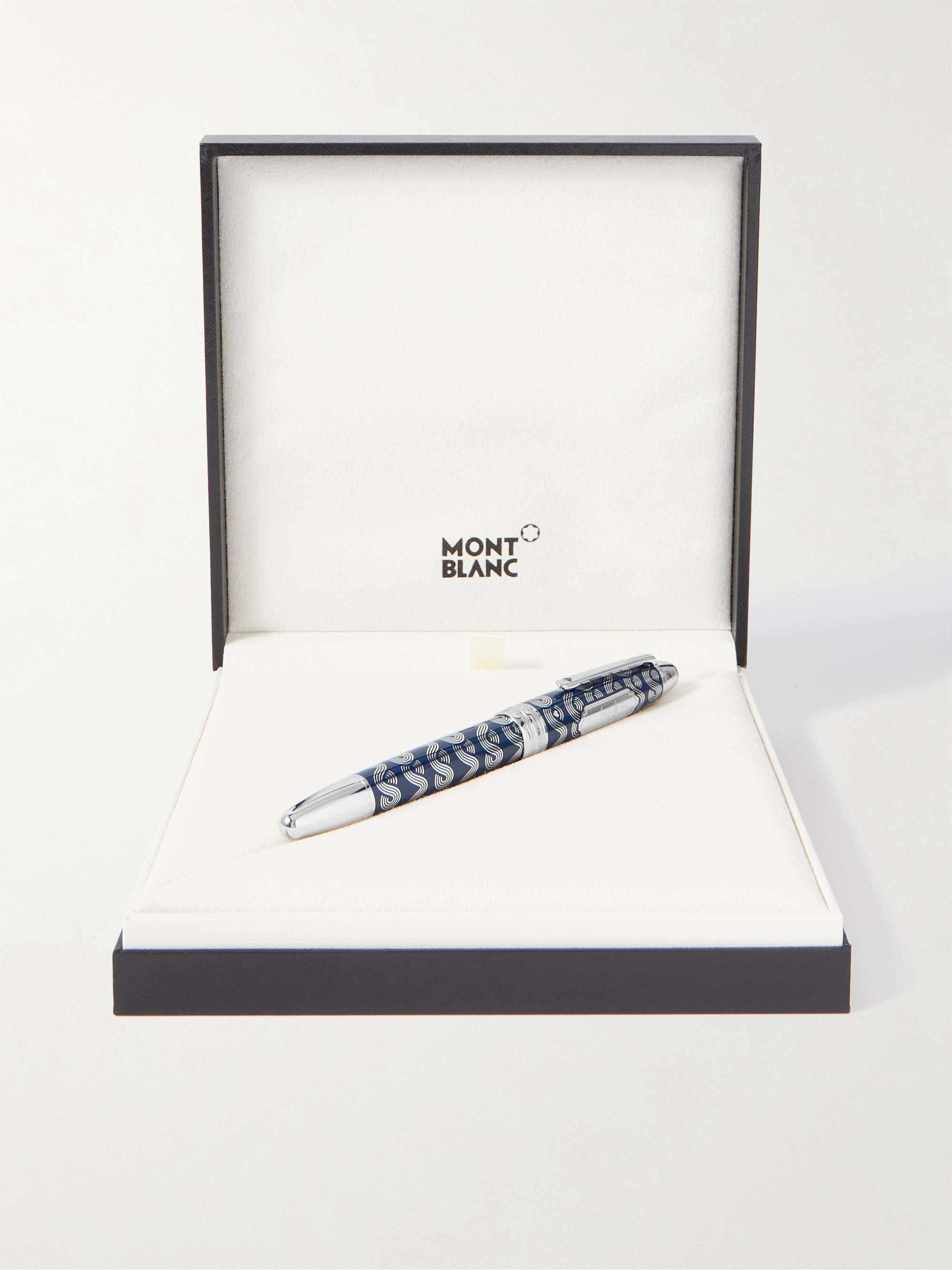 MONTBLANC Meisterstück Around the World in 80 Days Solitaire LeGrand Resin and Platinum-Plated Rollerball Pen