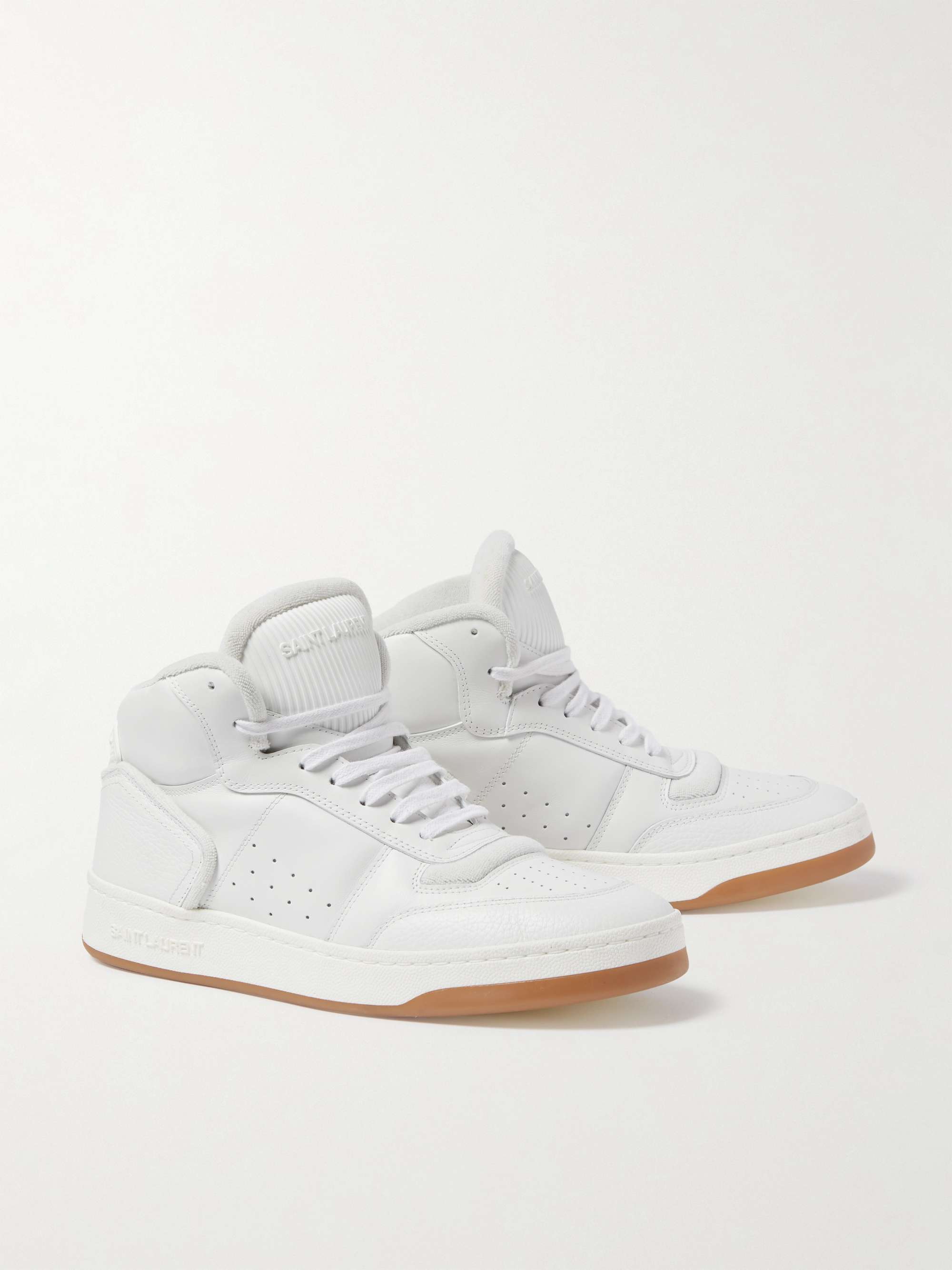 SAINT LAURENT SL/80 Perforated Leather Sneakers