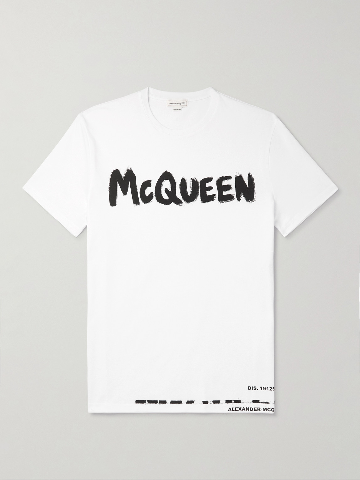 Alexander McQueen Logo-Print Cotton-Jersey T-Shirt
