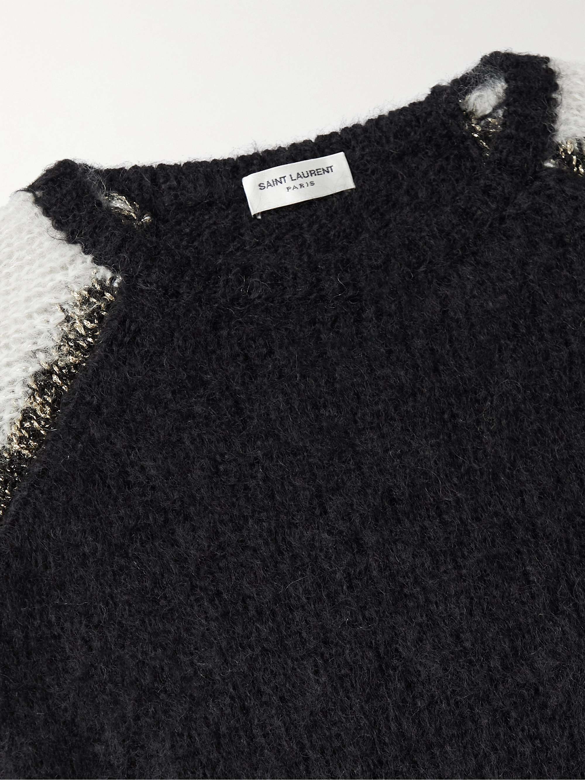 SAINT LAURENT Open-Knit Sweater