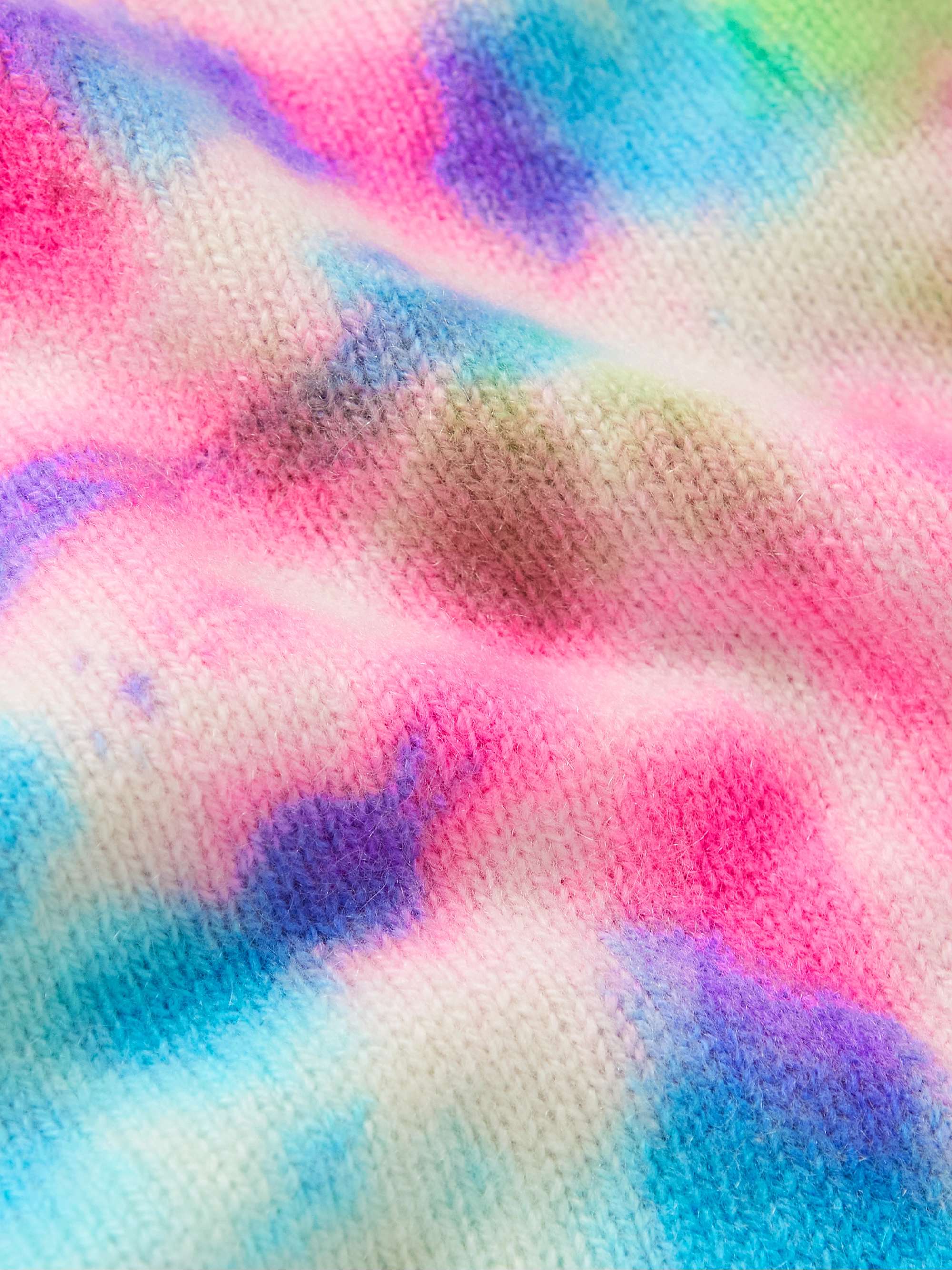 THE ELDER STATESMAN Spiral Tranquil Tye-Dyed Cashmere Sweater